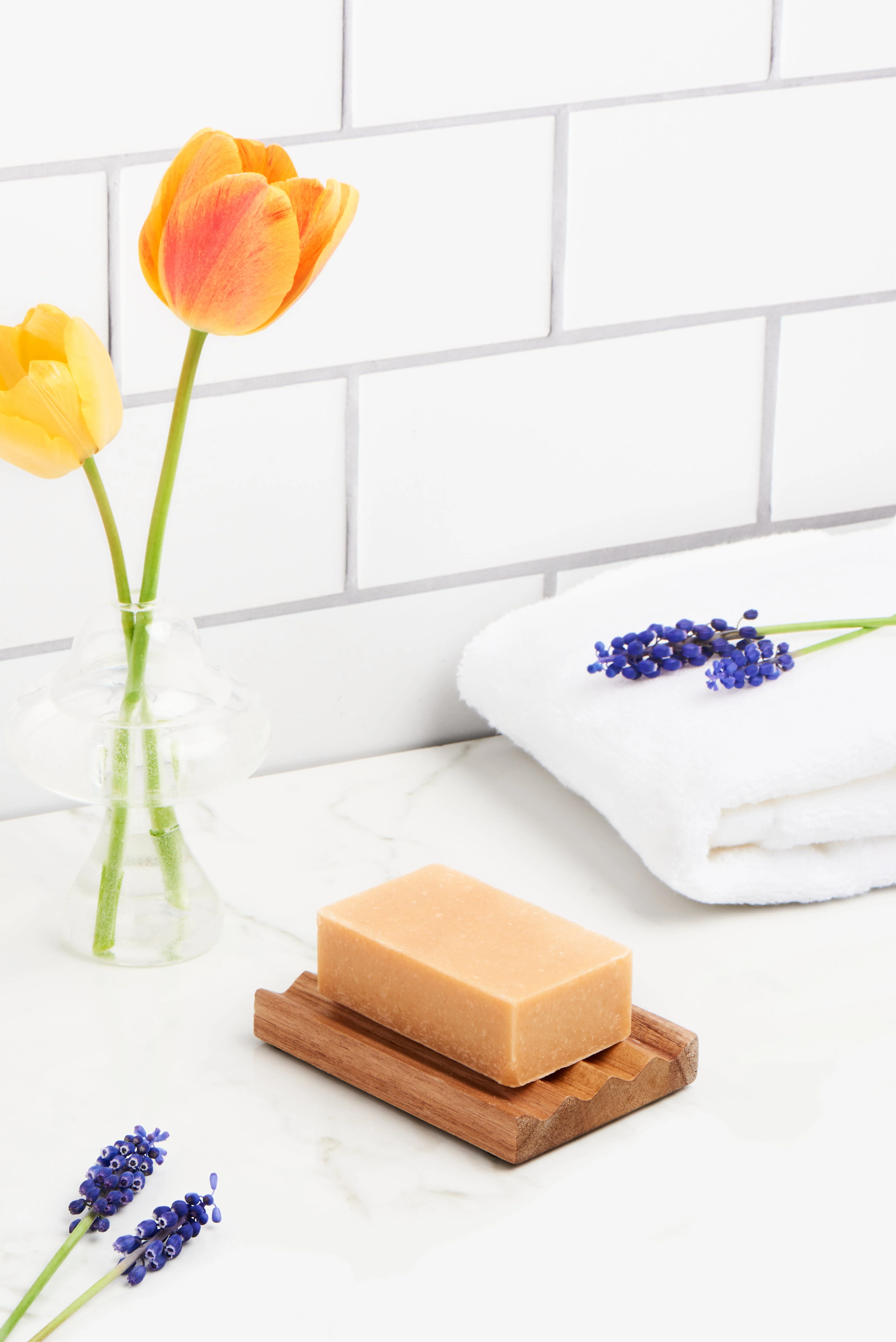 Teak Rectangular Zig Zag Soap Dish - Image 3