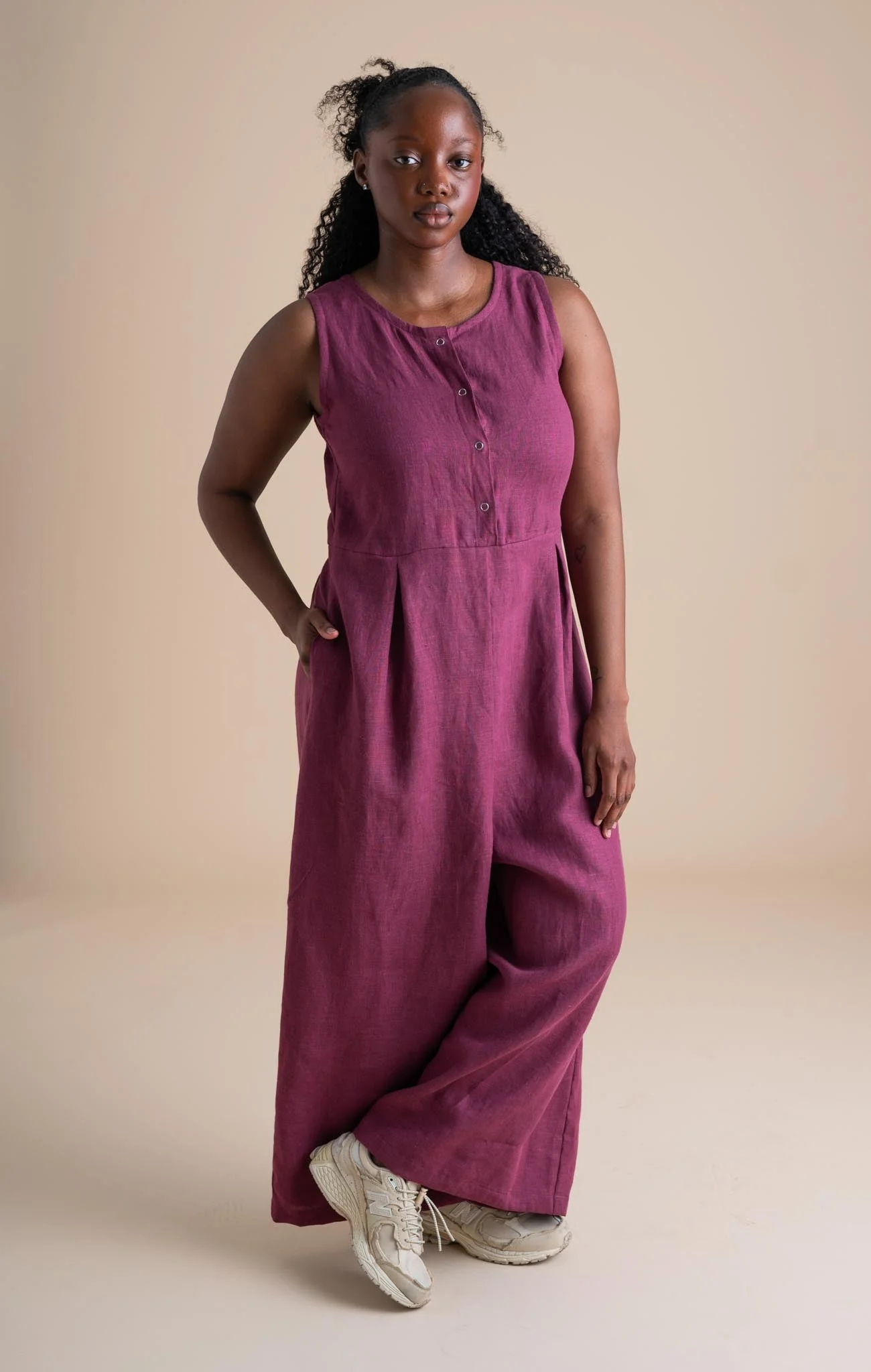 Terrace Jumpsuit in Orchid - Image 9