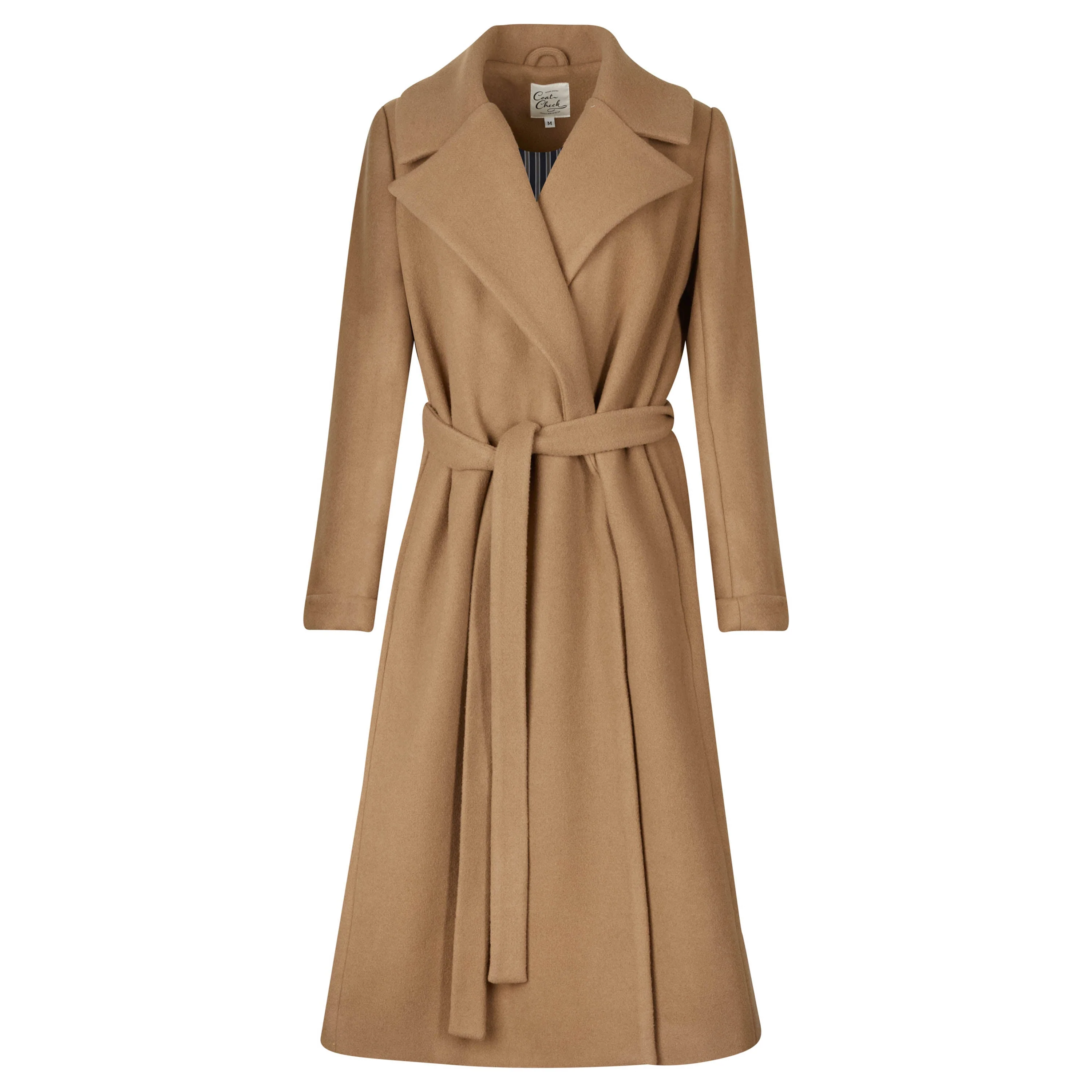 The Dearborn Long Wool Trench Coat - Camel - Image 2