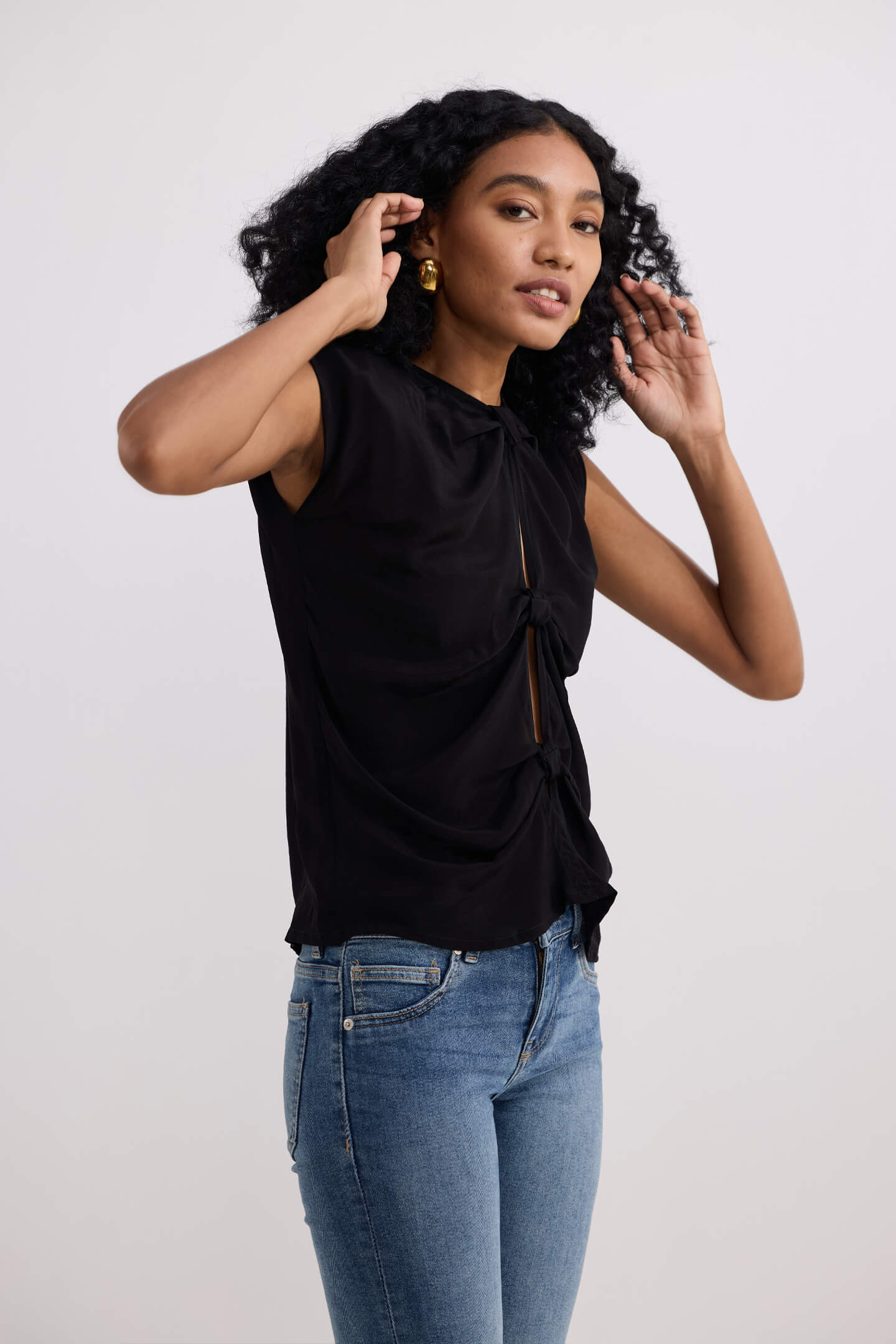 The Knot-so-Basic Top in Black - Image 3