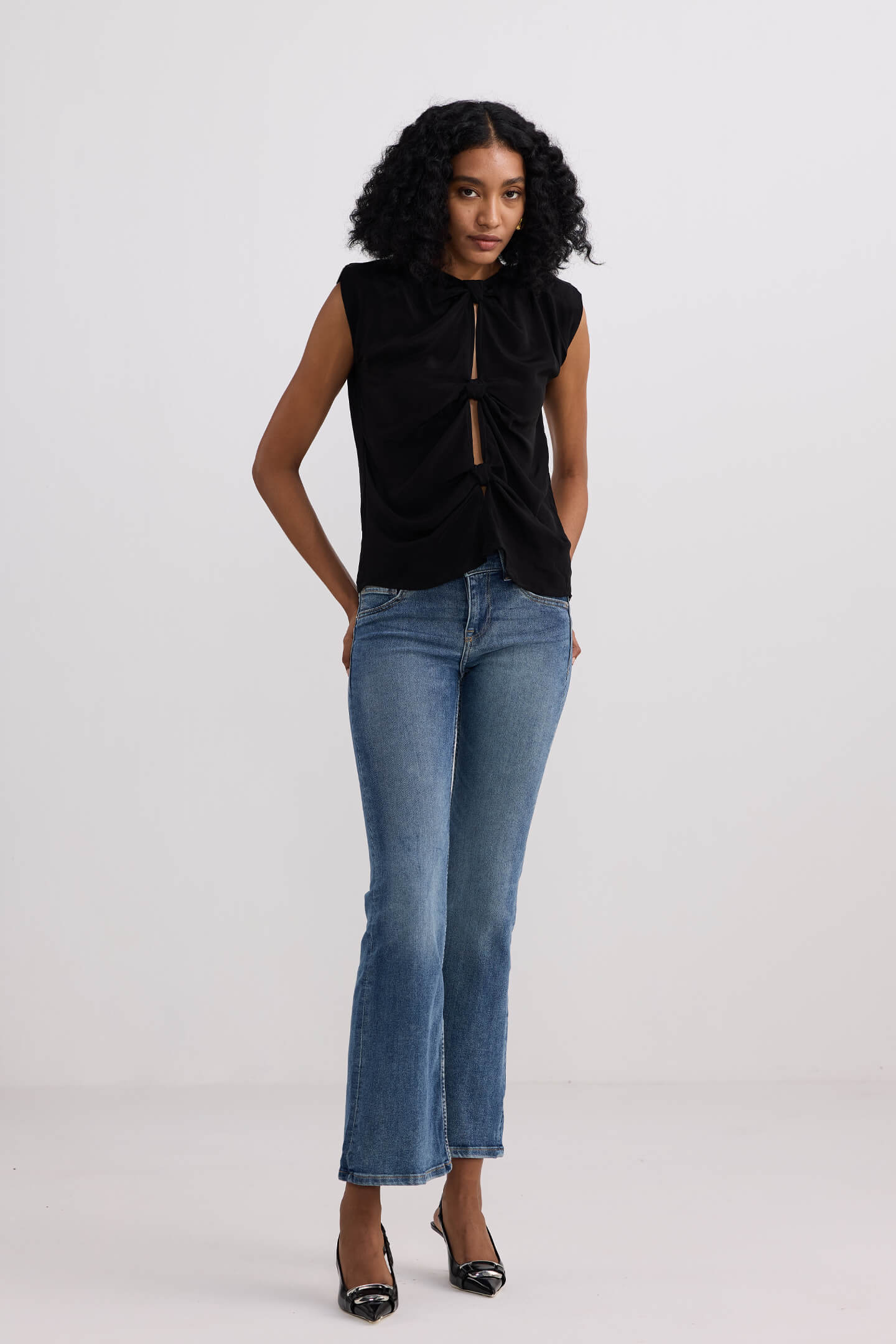 The Knot-so-Basic Top in Black - Image 4