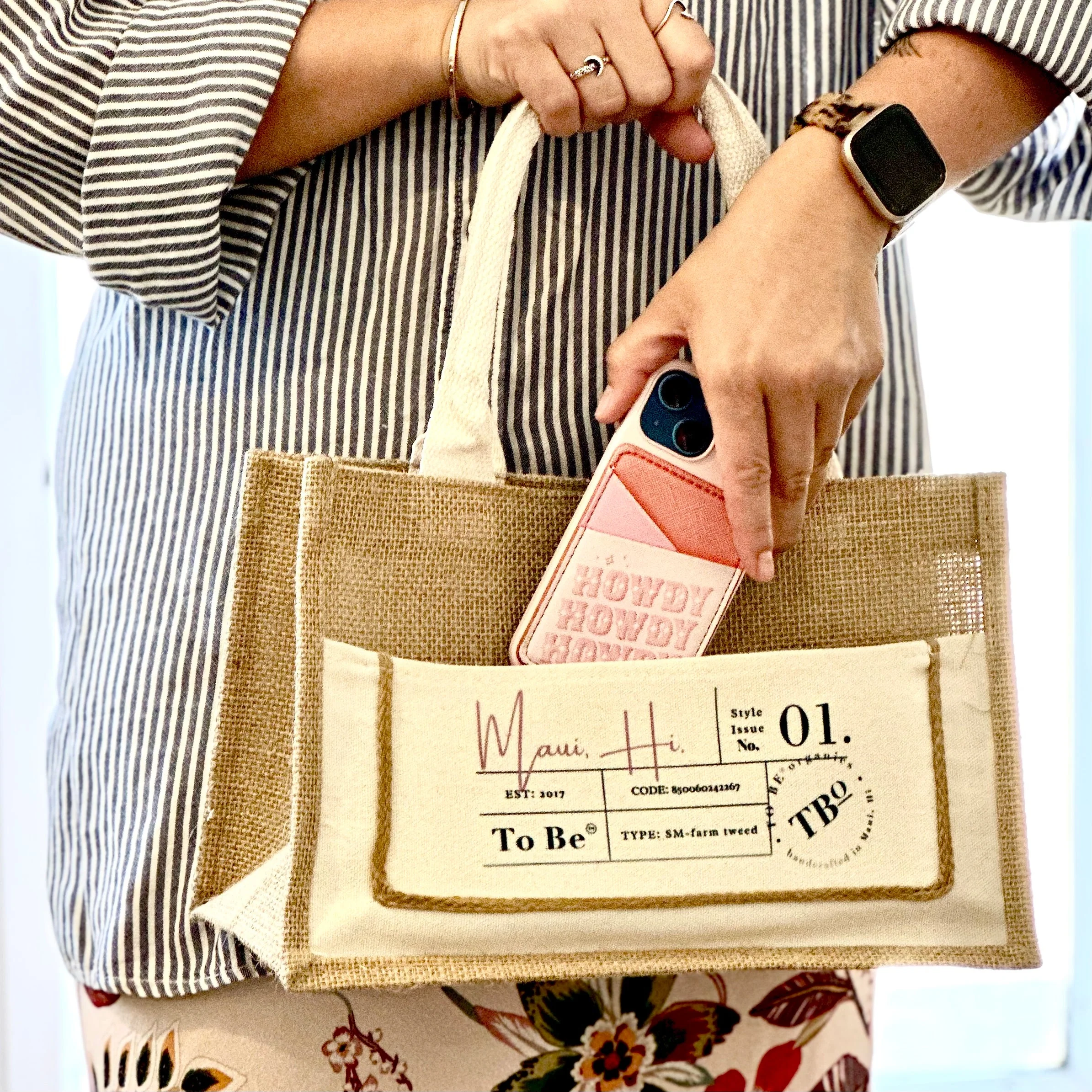 The Market Bag -Style No. 1 in Maui Rose - Image 3