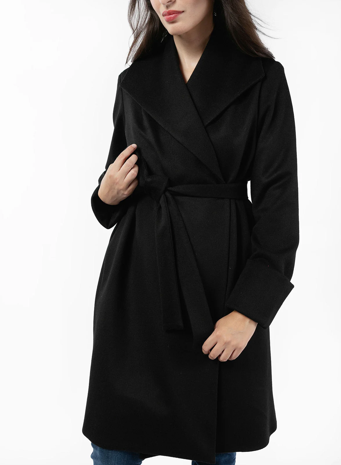 The Southport Wool Coat - Black - Image 4