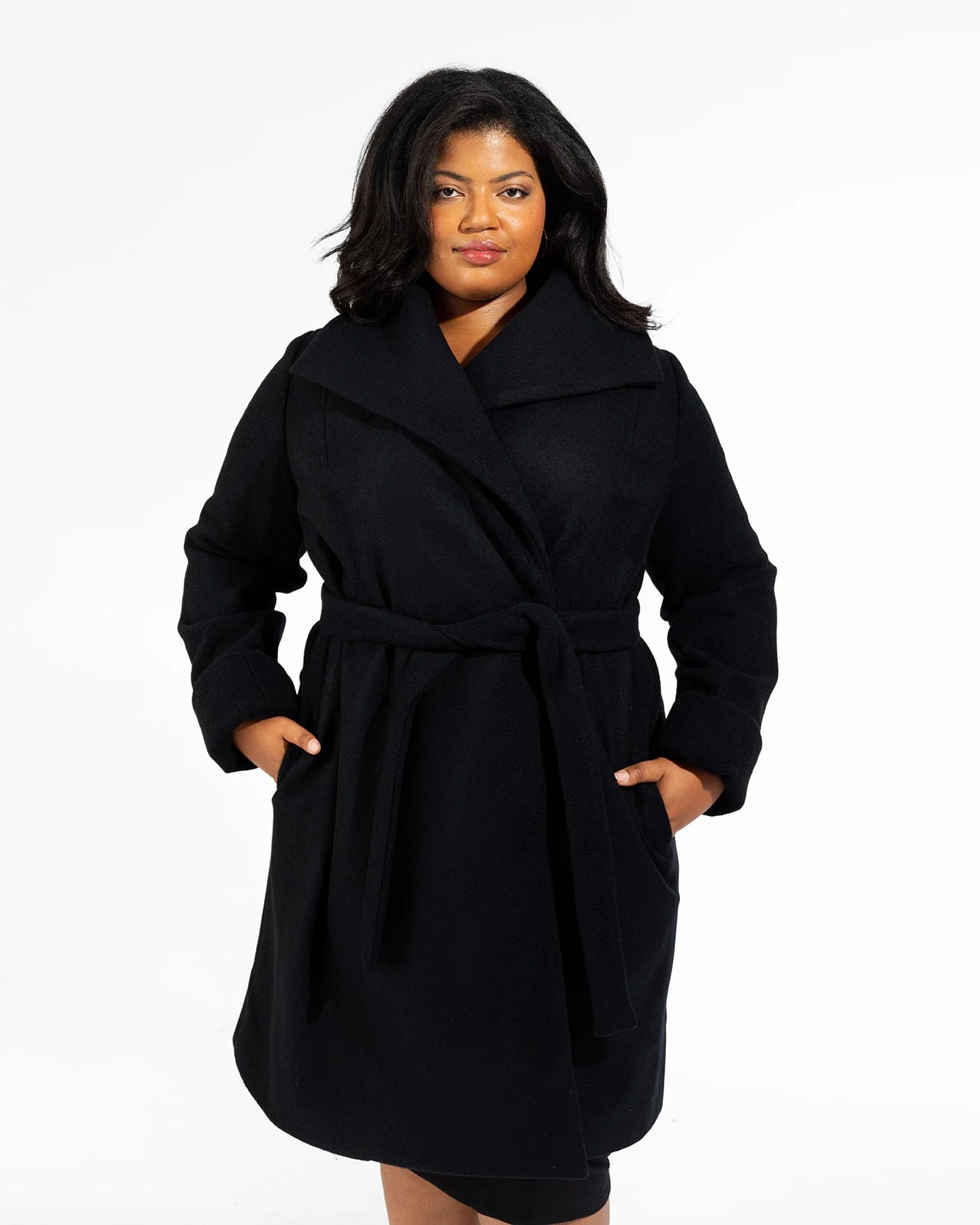 The Southport Wool Coat - Black - Image 9