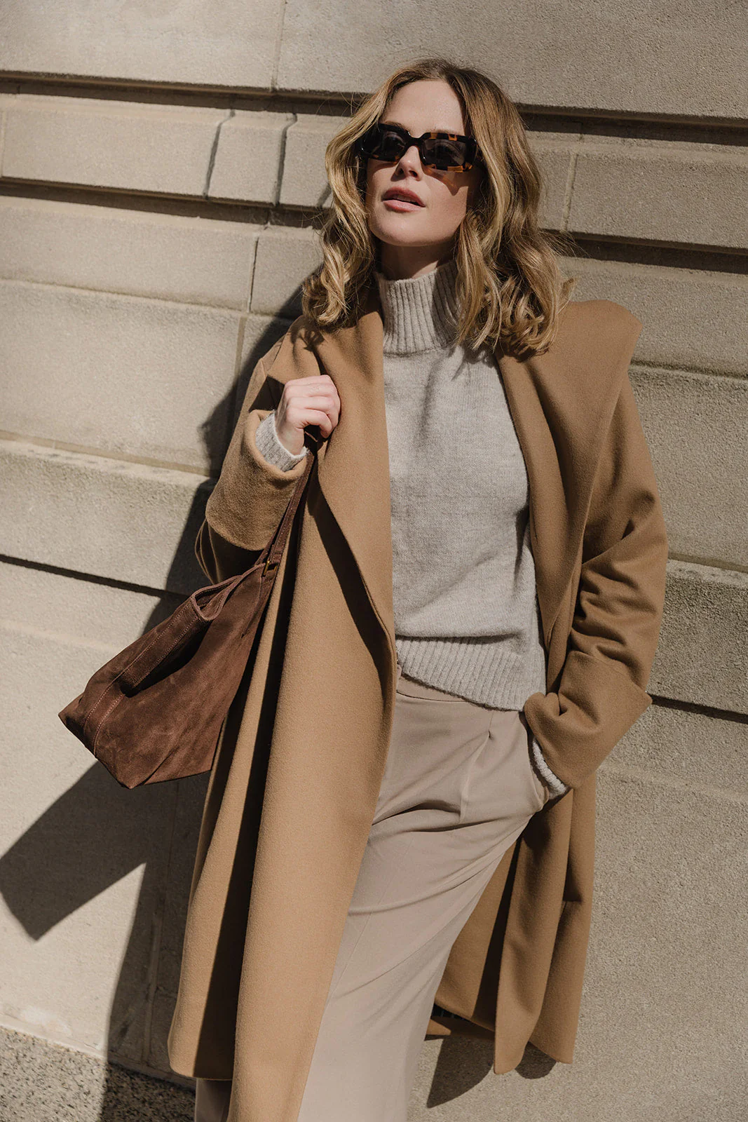 The Southport Wool Coat - Camel - Image 2