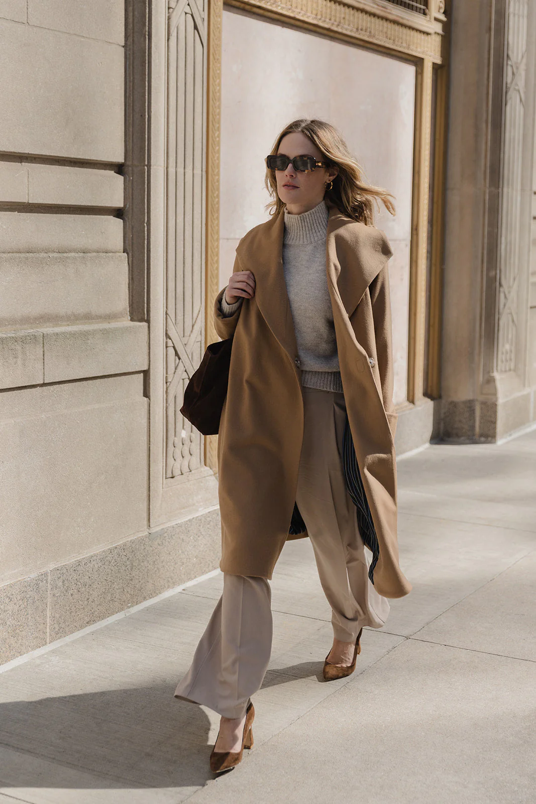 The Southport Wool Coat - Camel - Image 5