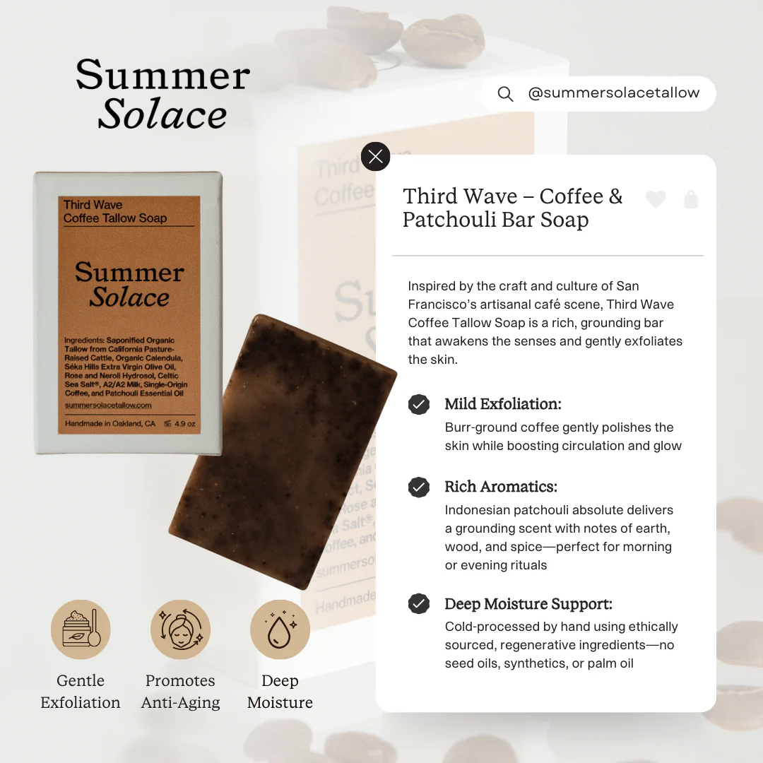 Third Wave – Coffee & Patchouli Bar Soap - Image 7