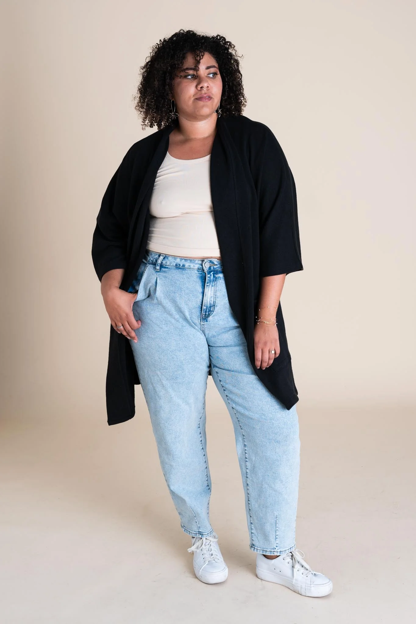 Timberline Cardigan in Black - Image 2