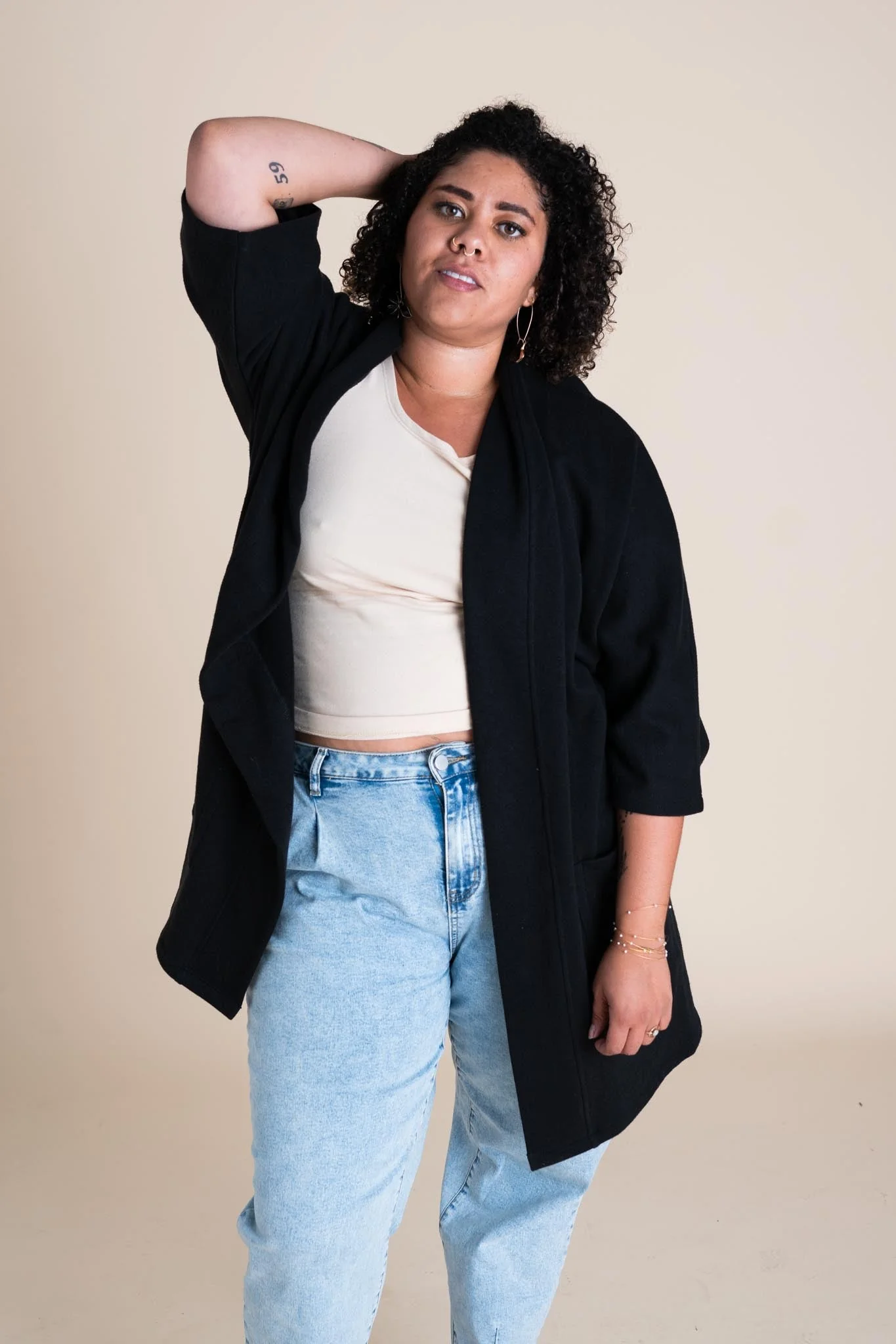Timberline Cardigan in Black - Image 3