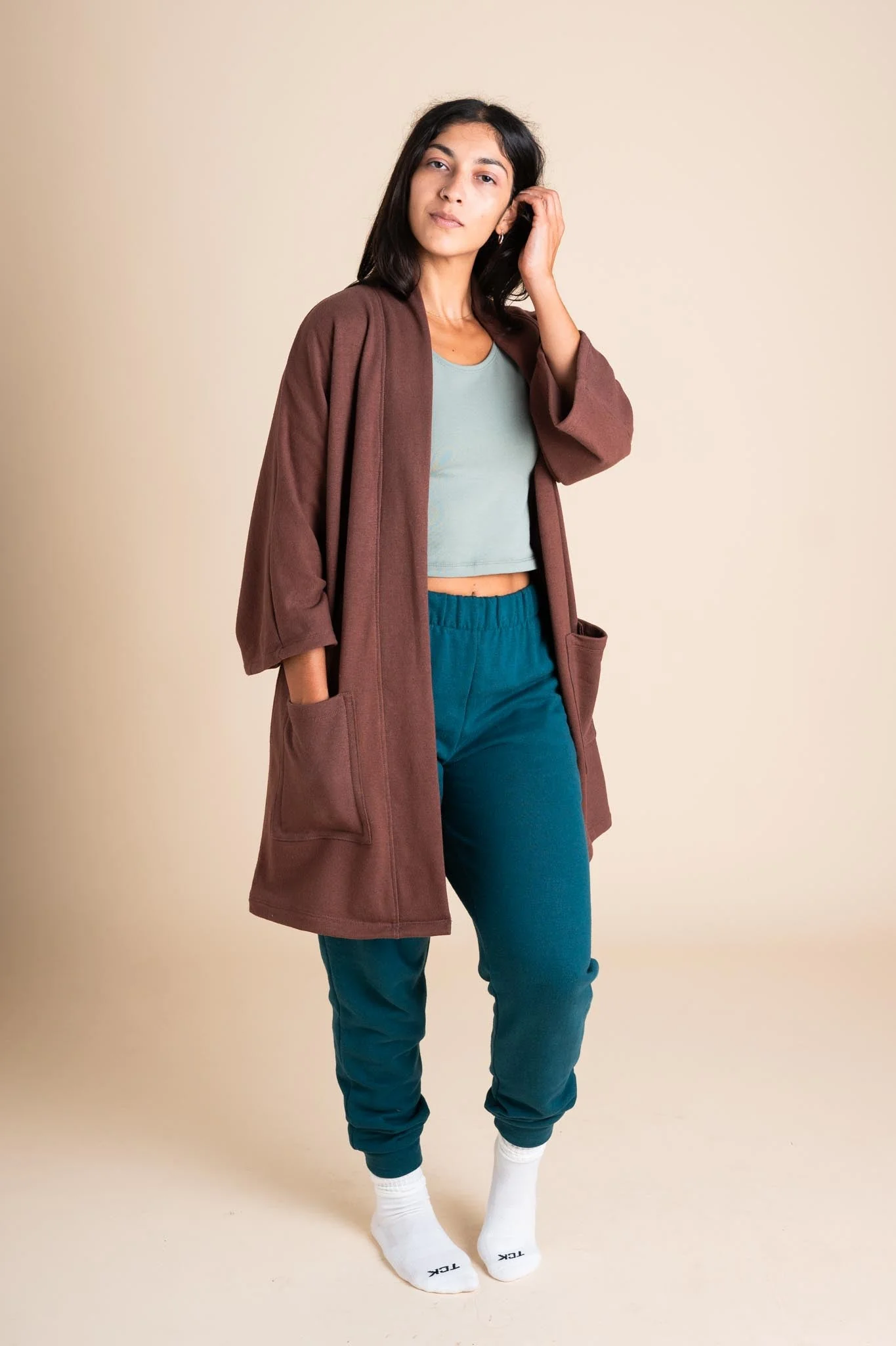 Timberline Cardigan in Chestnut - Image 2