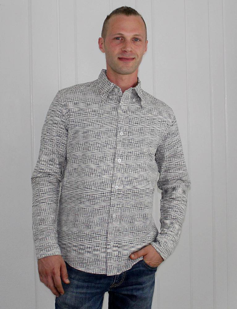 Timeless Grey Men's Button Down Shirt - Image 2