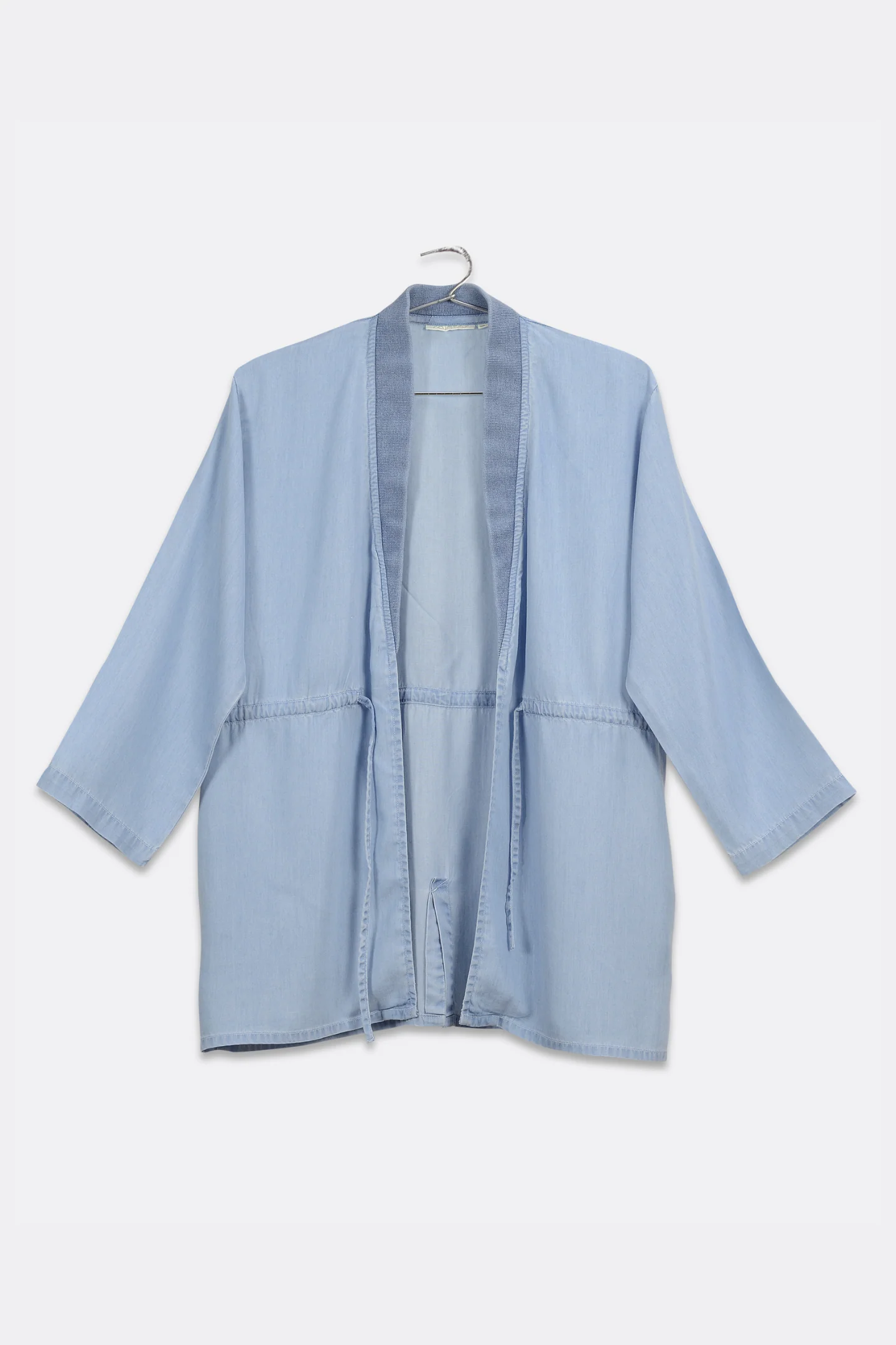 Travel Light Denim Jacket in Ocean Blue - Image 7