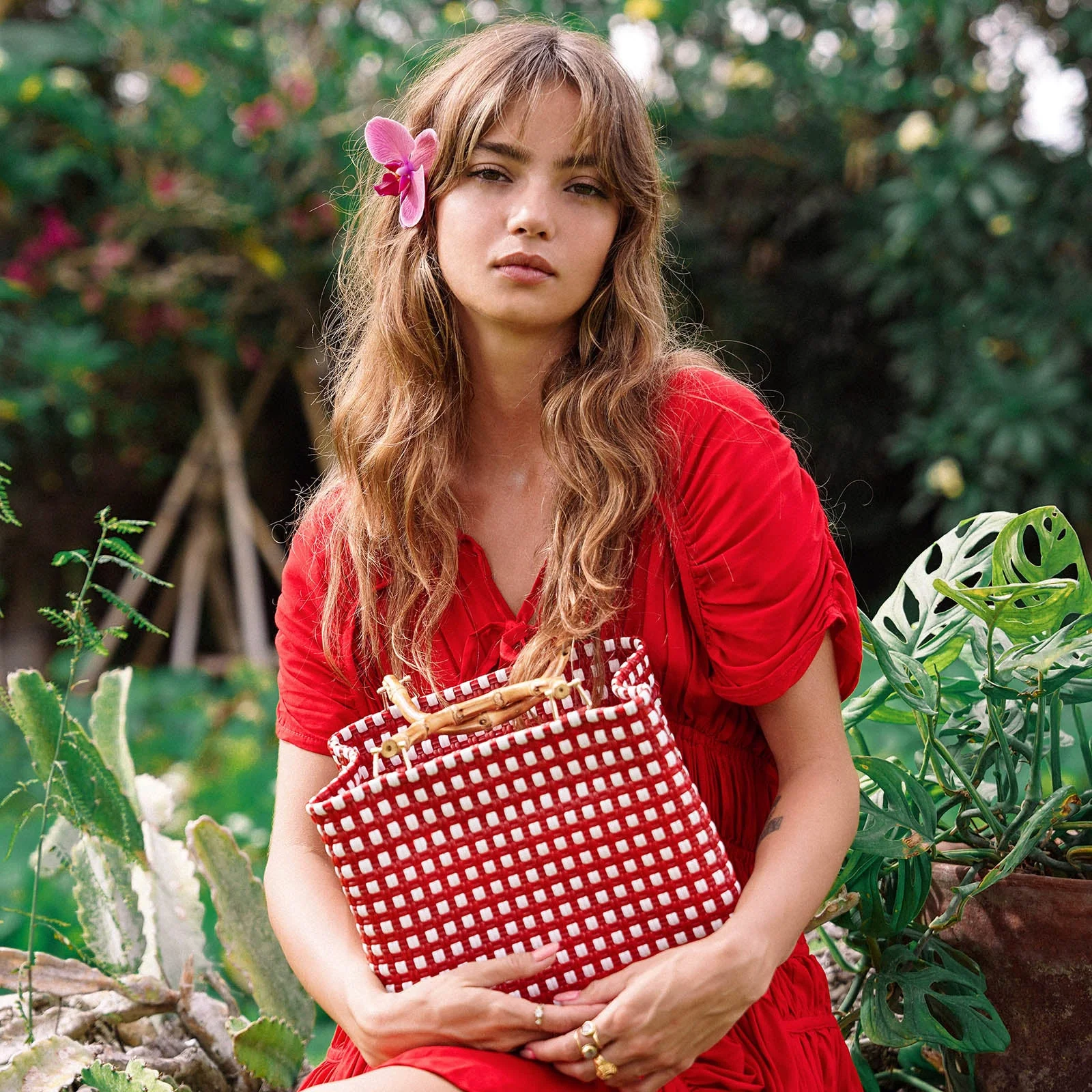 TUKU Los Angeles Recycled Market Tote Bag - Image 3