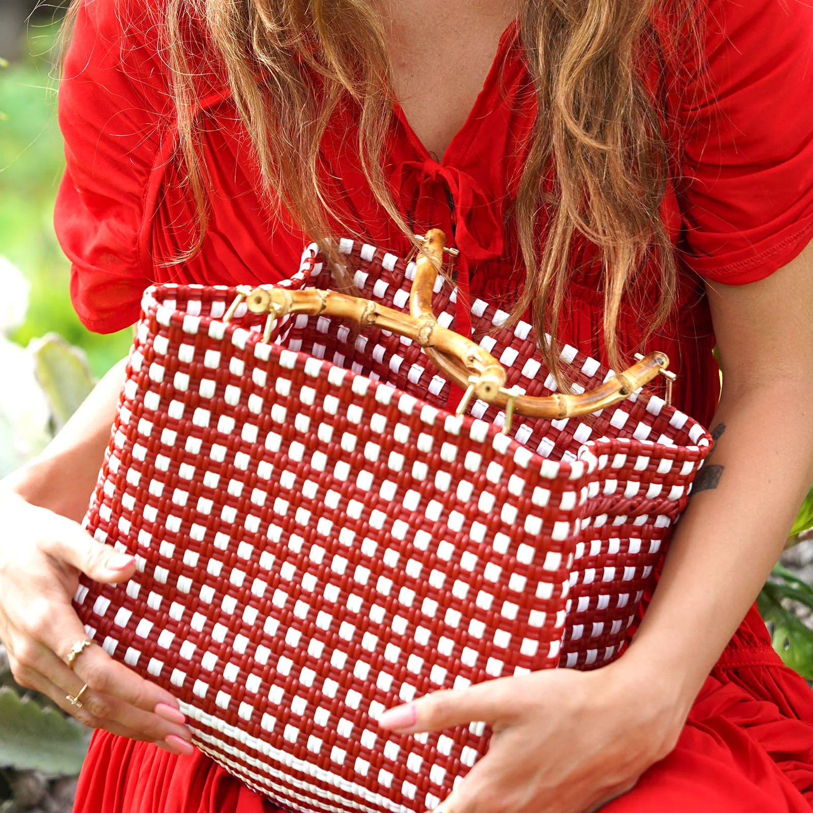 TUKU Los Angeles Recycled Market Tote Bag - Image 4