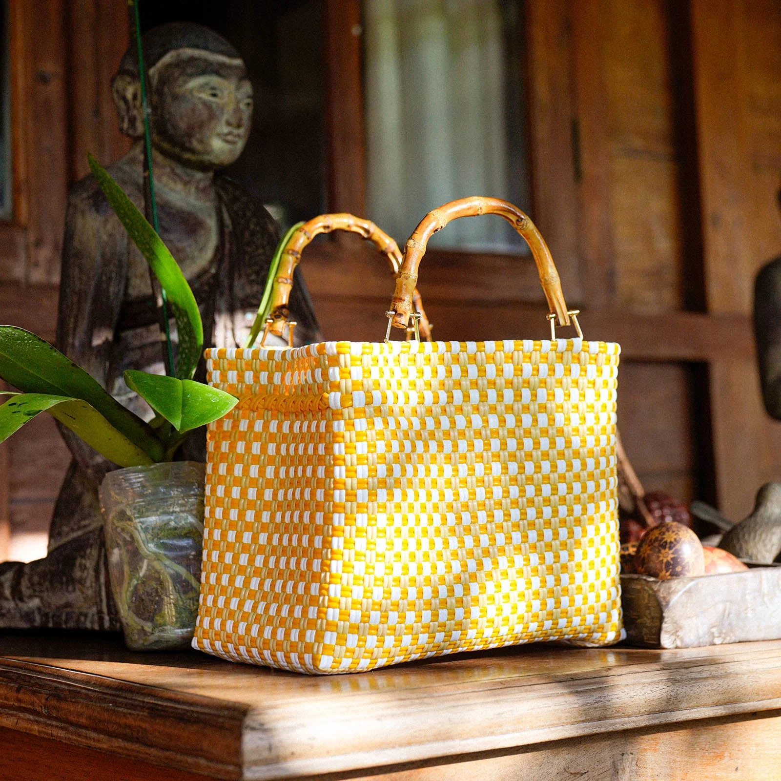 TUKU Sunset Recycled Market Tote Bag - Image 4