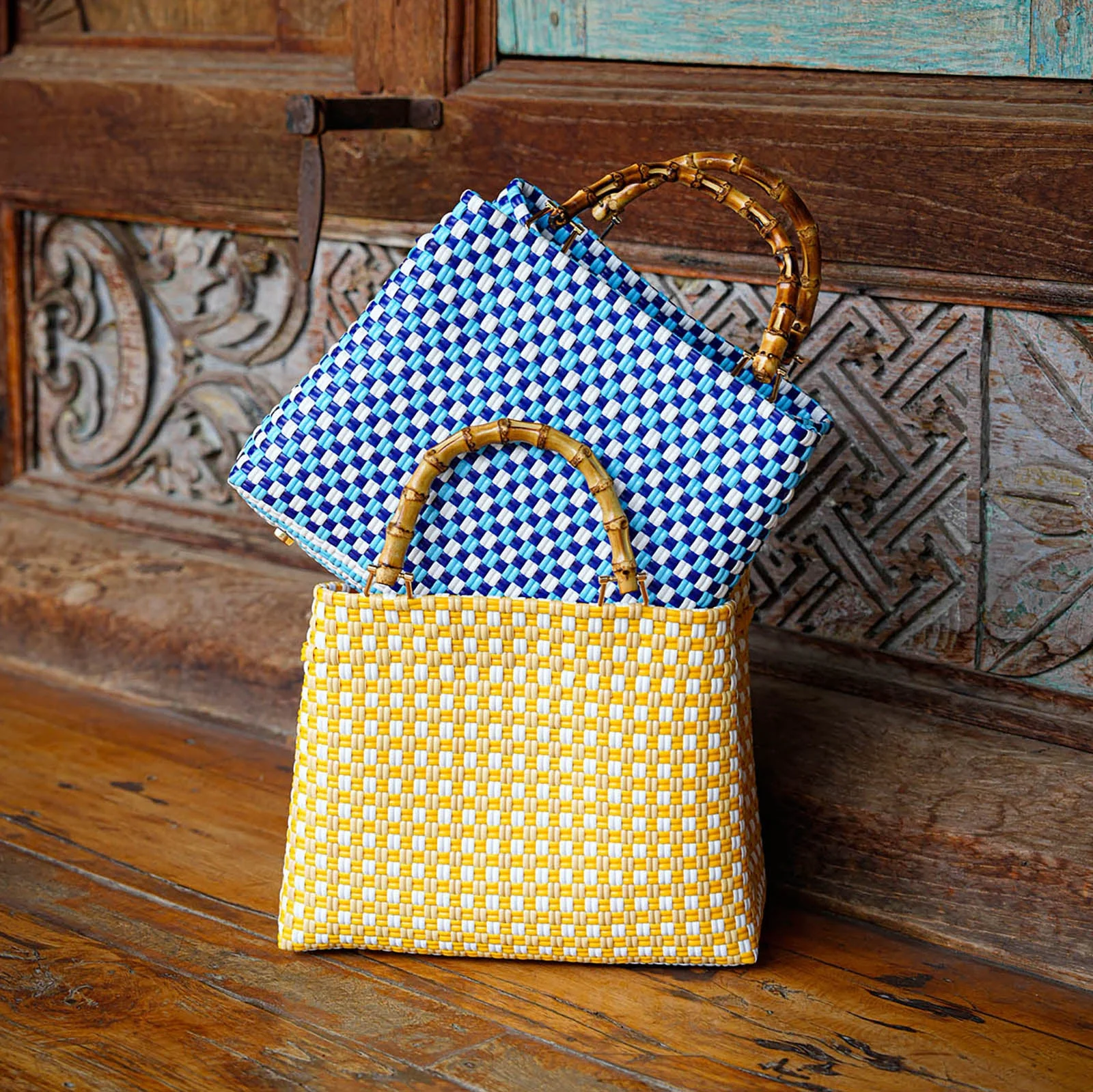 TUKU Sunset Recycled Market Tote Bag - Image 5