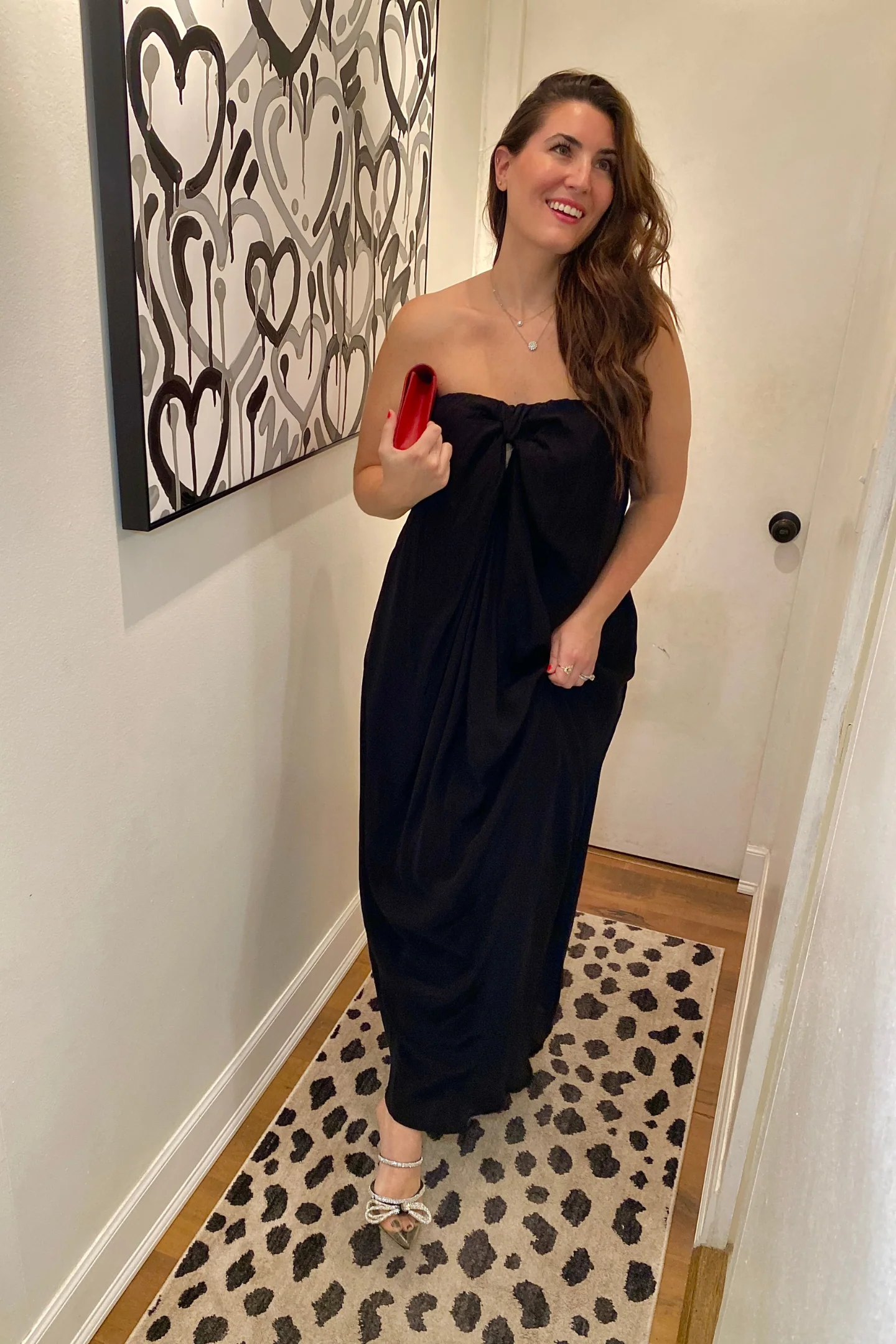 Twilight Twist Strappy Maxi Dress in Black - Image 13