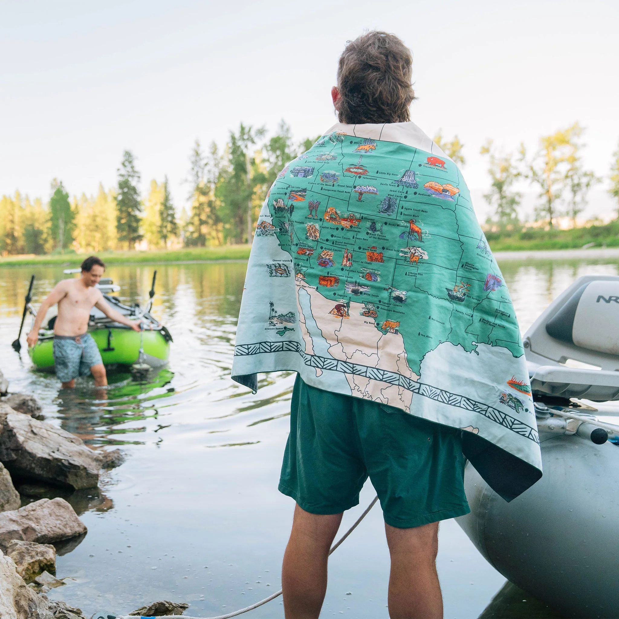 Ultralight Towel: National Parks and Monuments Map - Image 2