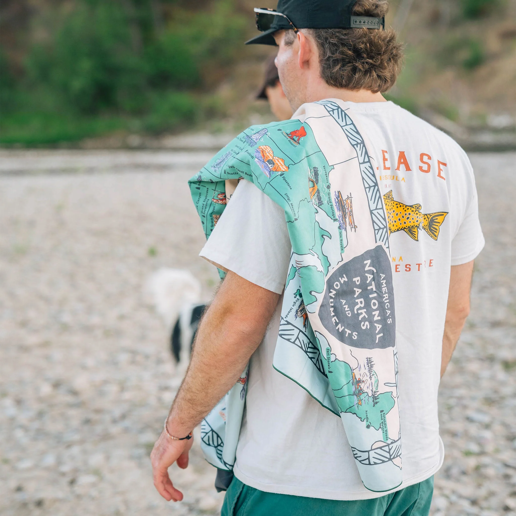 Ultralight Towel: National Parks and Monuments Map - Image 3