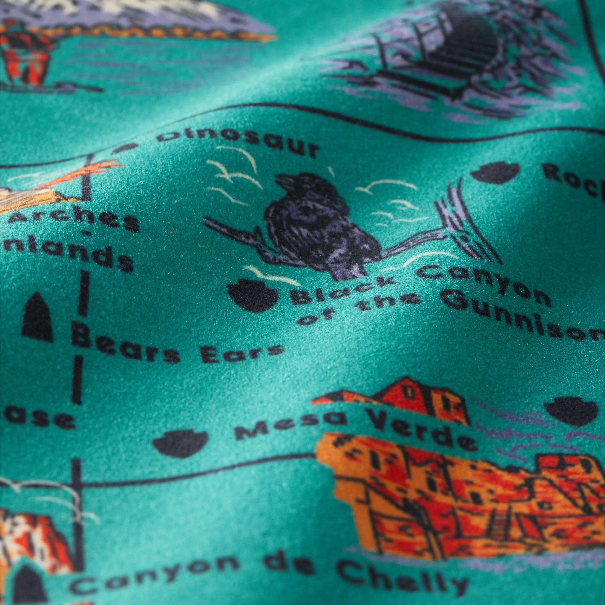 Ultralight Towel: National Parks and Monuments Map - Image 5