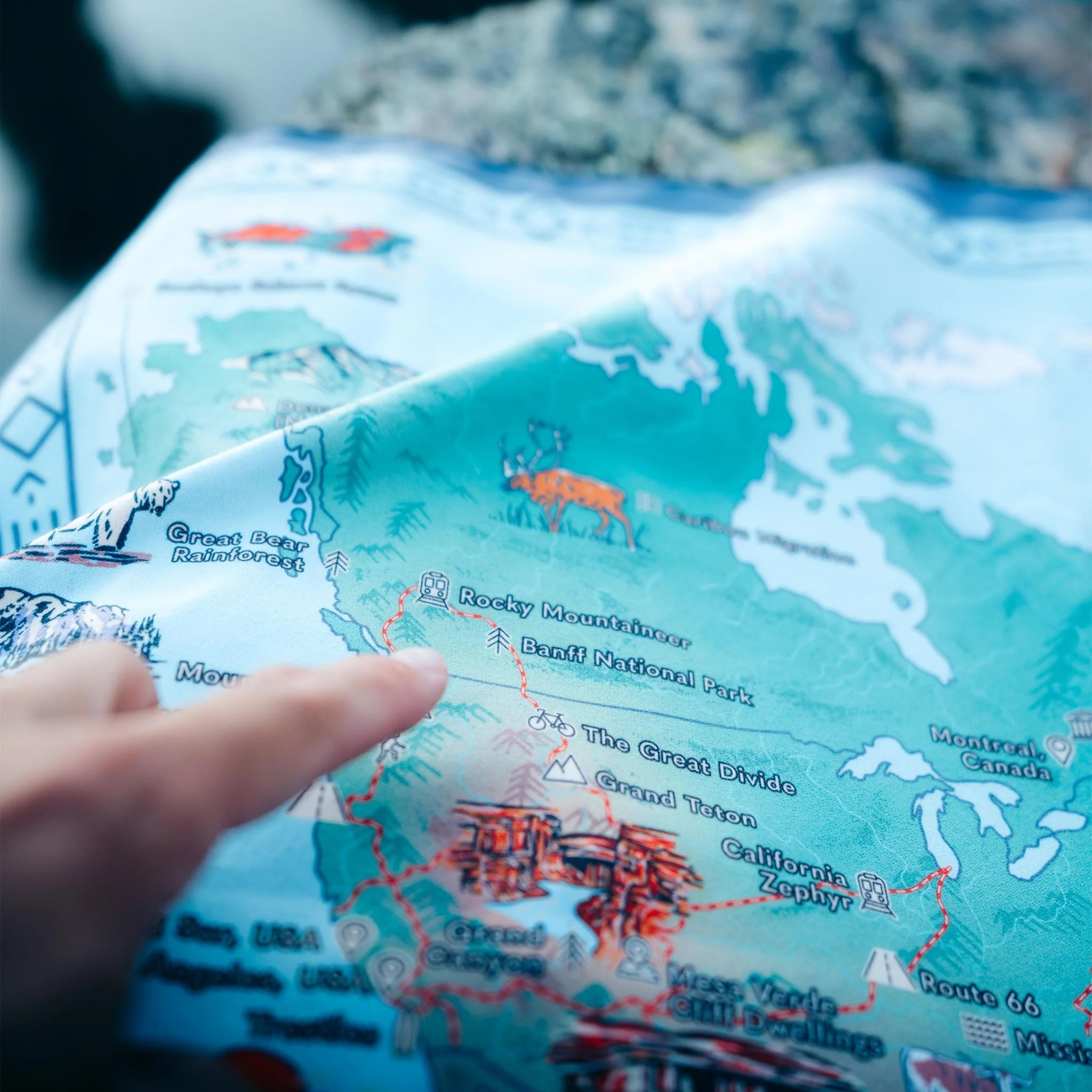 Ultralight Towel: World Map - Image 4