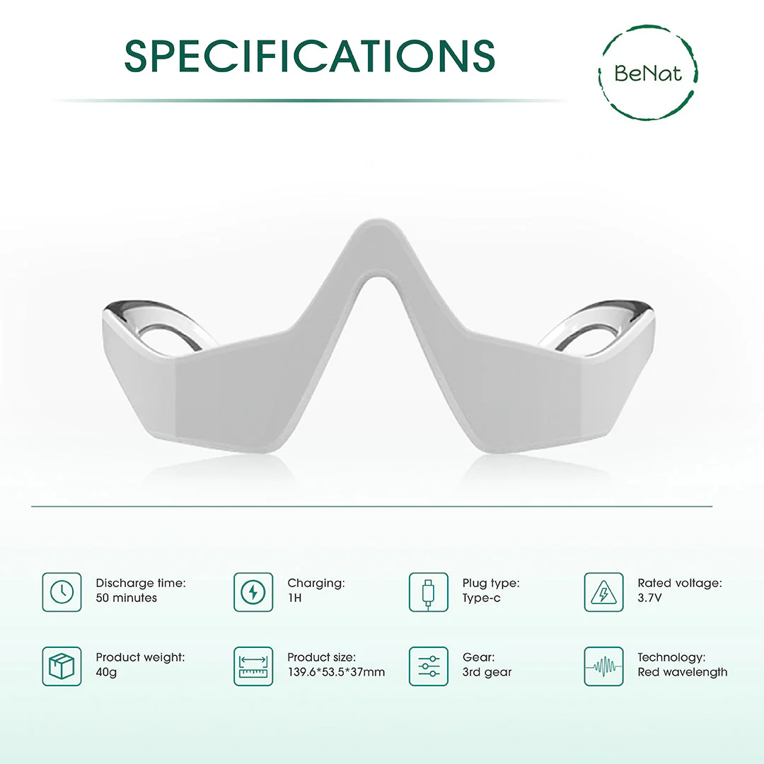 Under-Eye Red Light Therapy Skin Rejuvenation and Relaxation Massager - Image 6