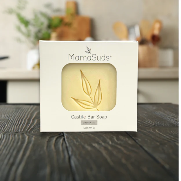 100% Vegan Unscented Castile Bar Soap - Image 2