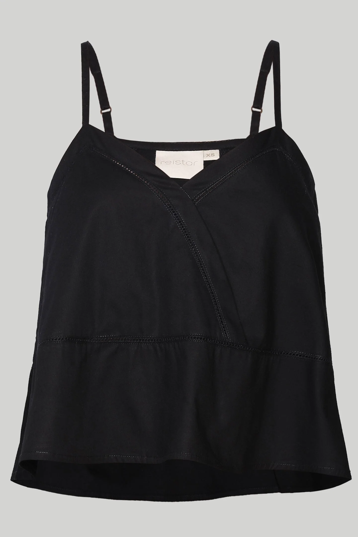 V-neck Lace Camisole in Black - Image 5