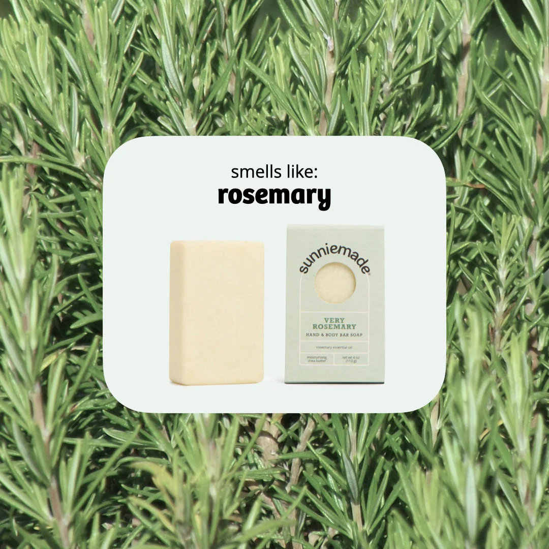 Very Rosemary Moisturizing Hand & Body Bar Soap - Image 4
