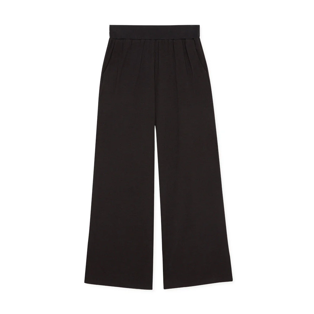 Vivian Wide Legs Pants - Black - Image 10