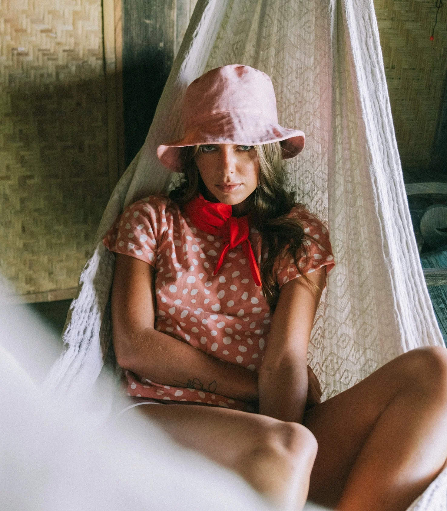 WATU Seaside Linen Bucket Hat, in Salt Pink - Image 2