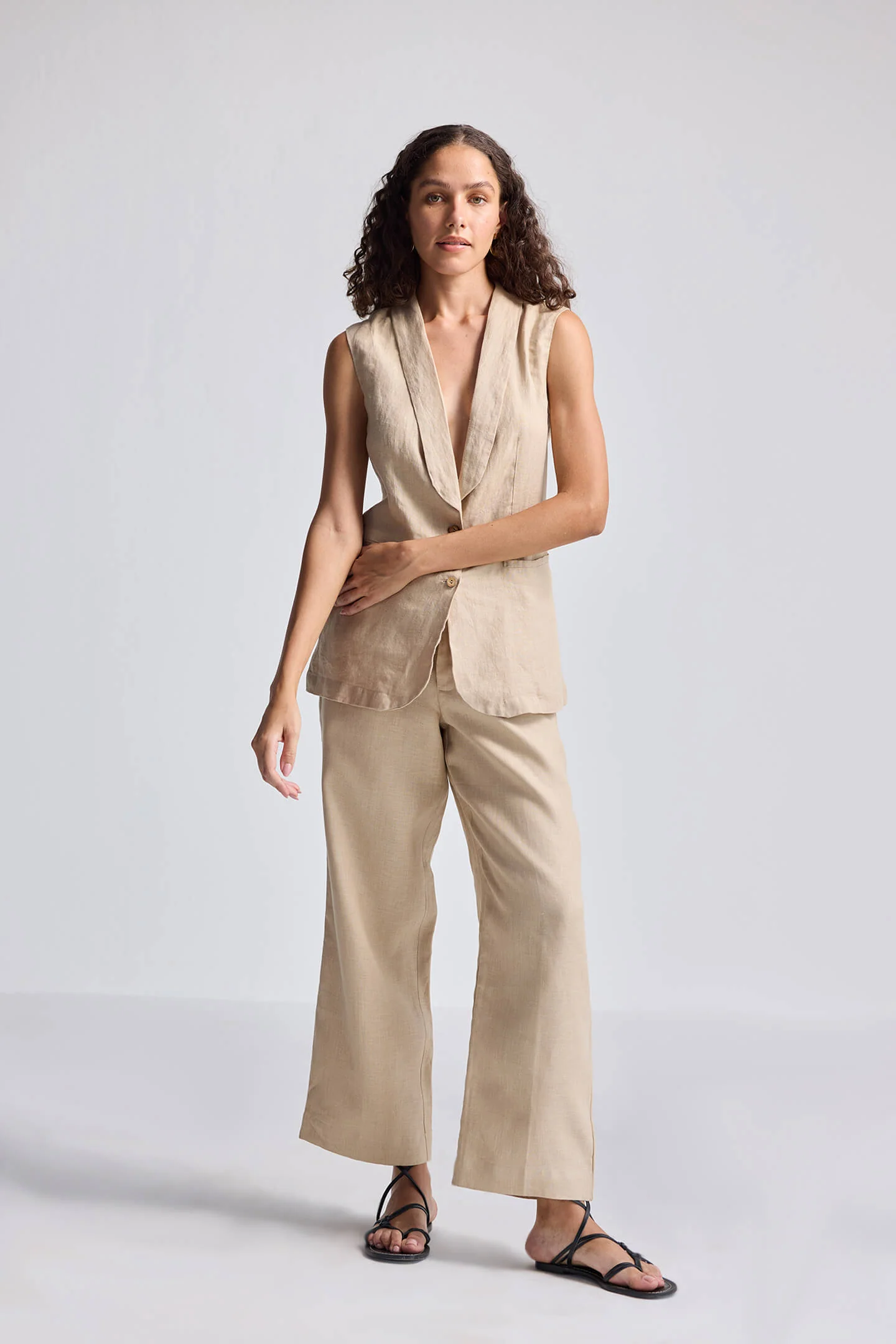 Wide Leg Pants in Hemp - Image 6
