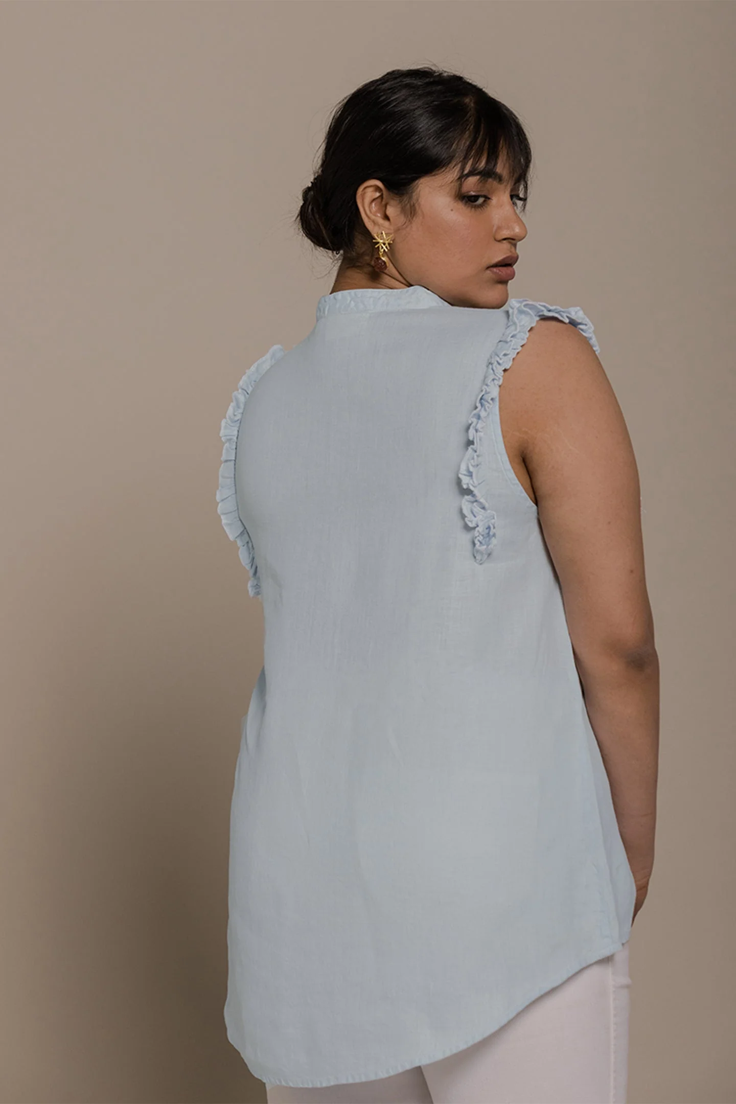 Wind in my Hair Shirt in Blue - Image 2