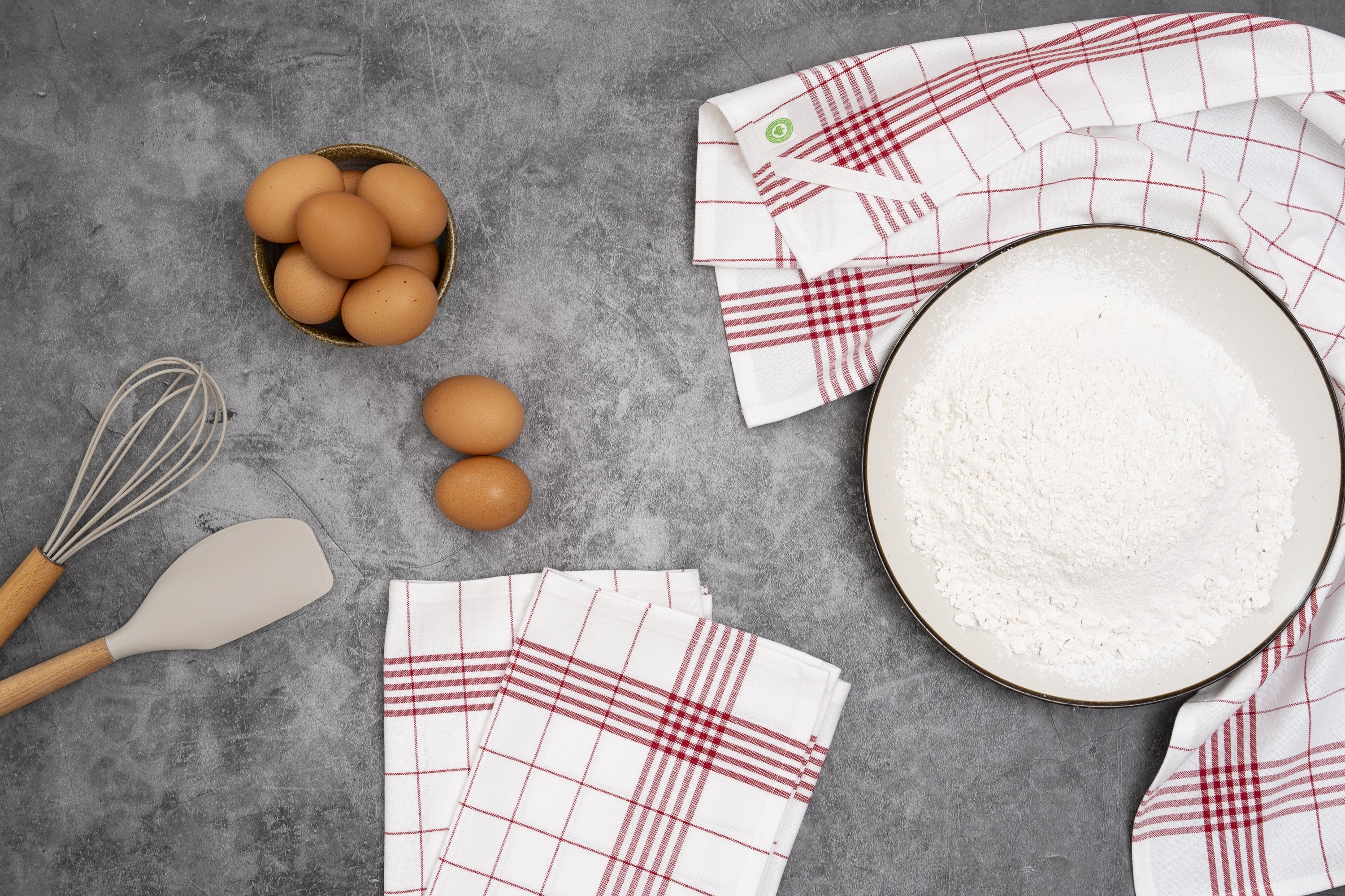 Windowpane Kitchen Towels - Image 4