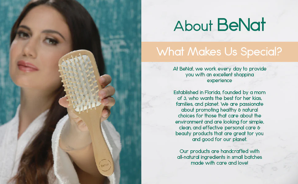 Wooden Detangling Hair Brush - Image 6