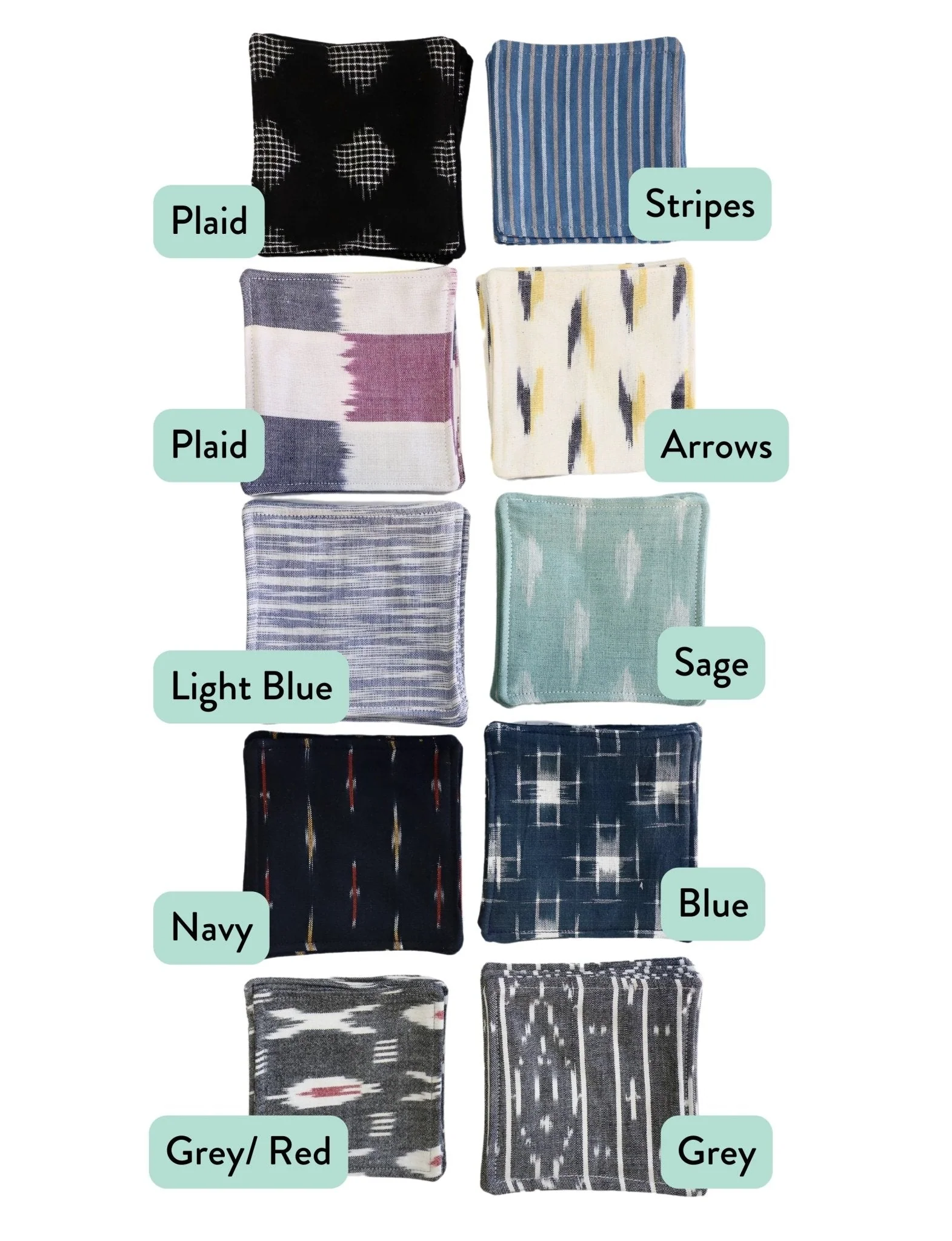 Woven Coasters- Set of 4 - Image 3