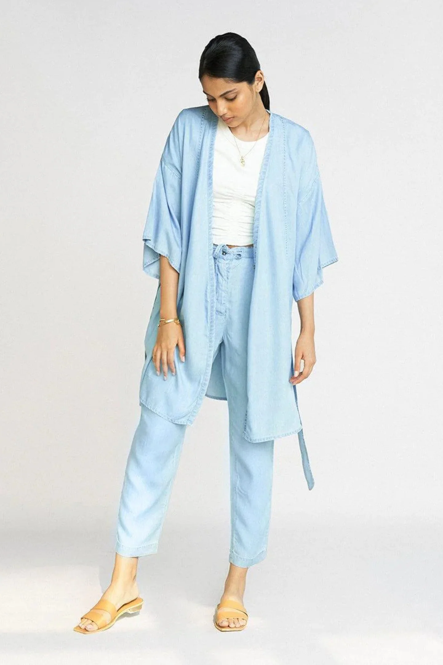 Wrapped In Happiness Set in Blue Denim - Image 2