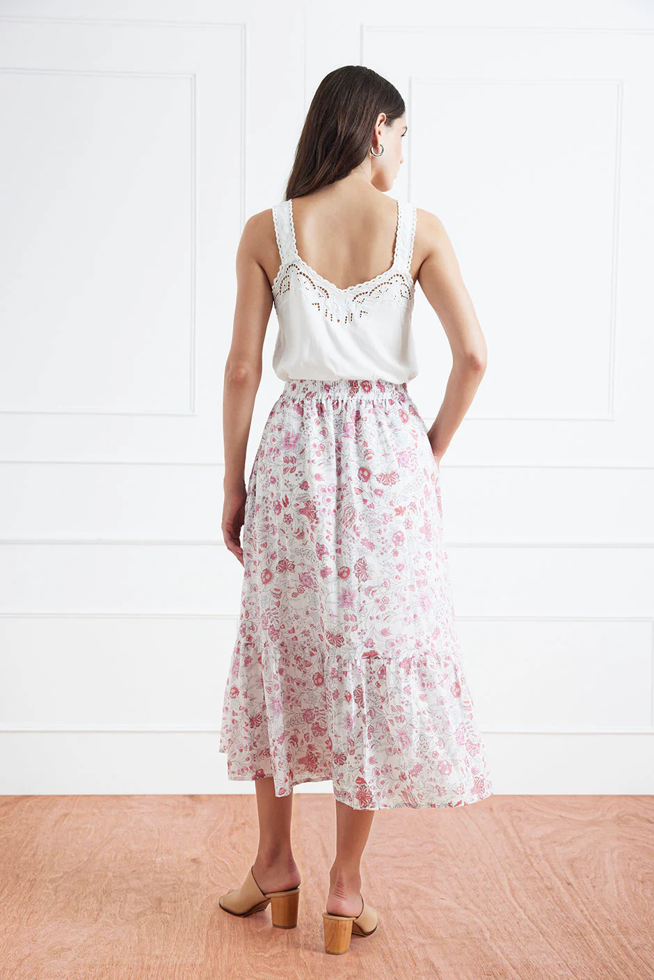 Wren Skirt in Sundrenched Garden - Image 5