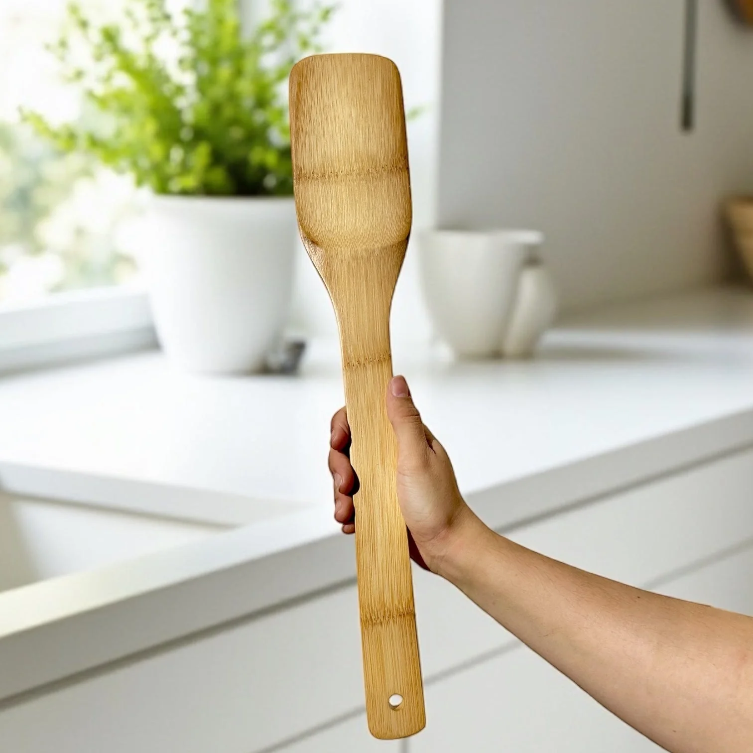 XL Bamboo Barbeque Grilling Spatula - Image 2