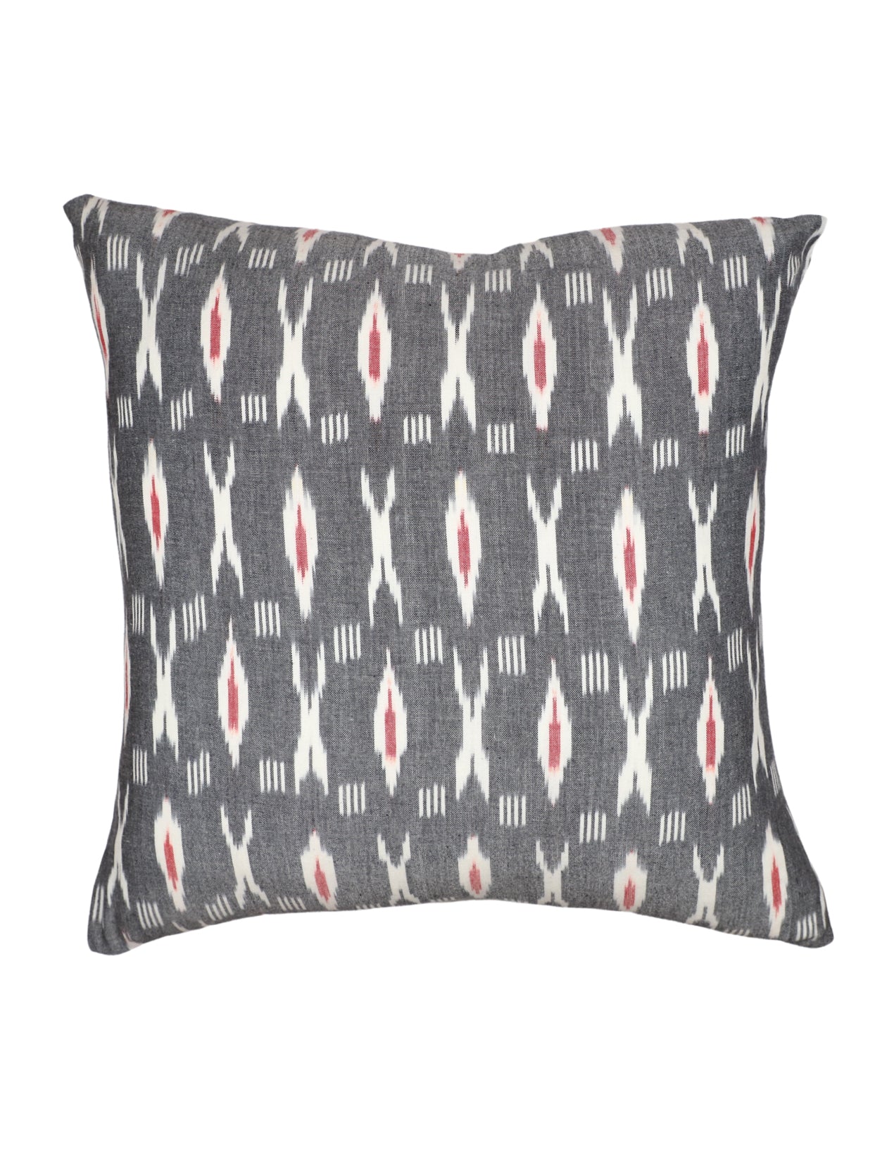 XO Grey & Red Throw Pillow Cover - Image 3