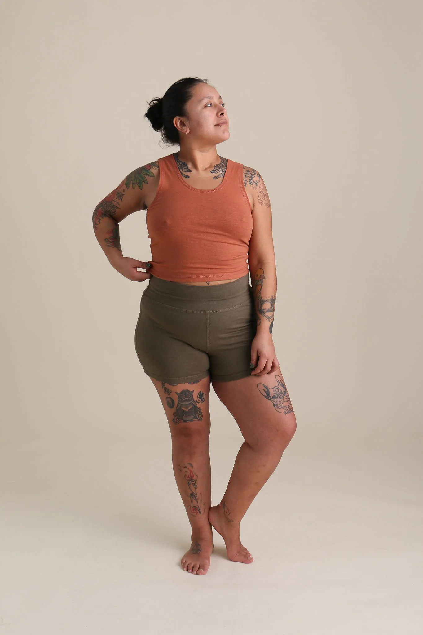 Yoga Crop Tank in Adobe - Image 5