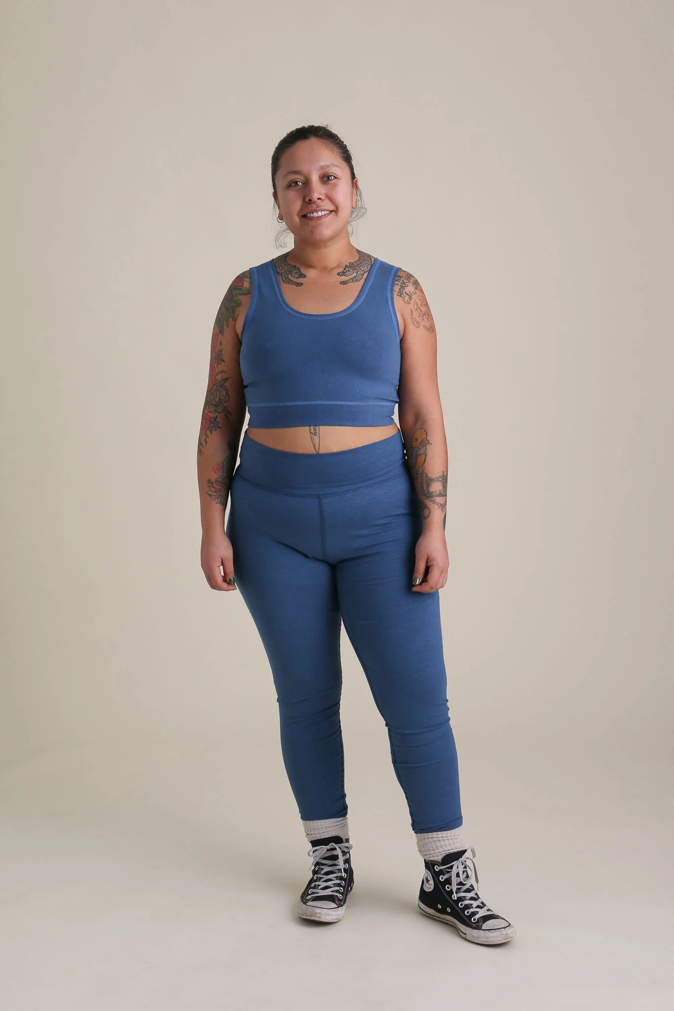 Yoga Leggings in Azure - Image 3
