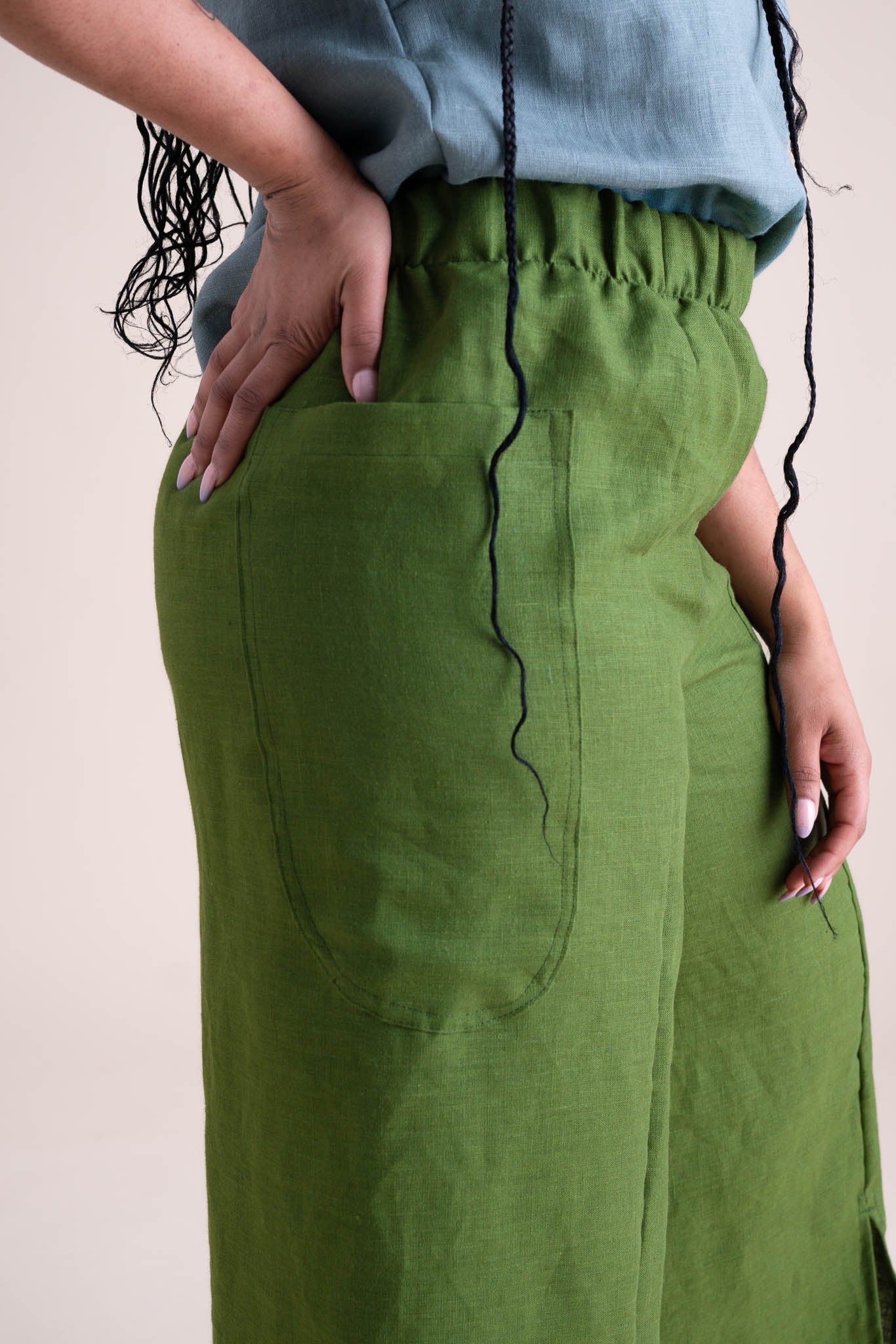 Zero Waste Pants in Clover - Image 2