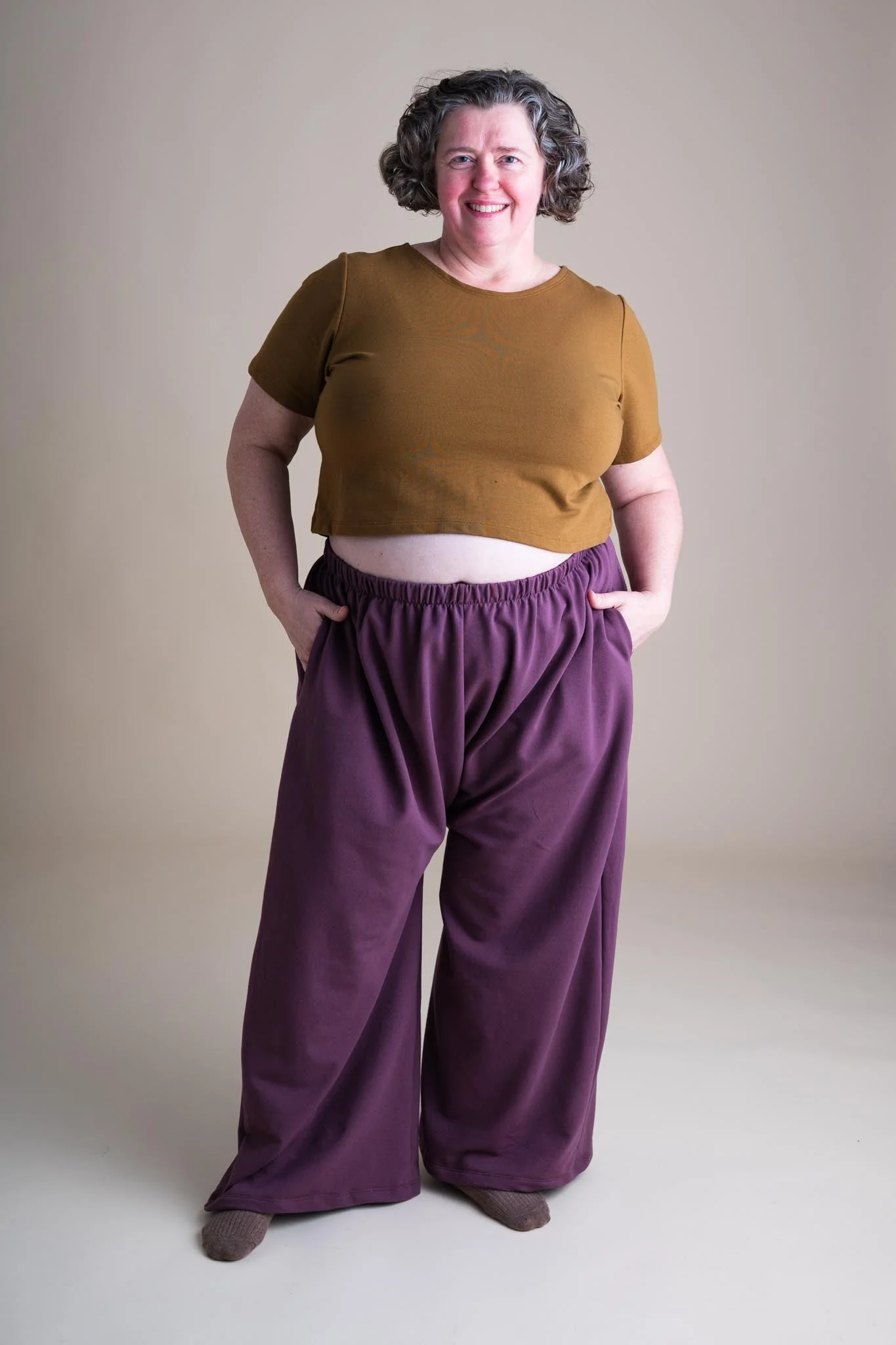 Zinat Pant in Plum - Image 4