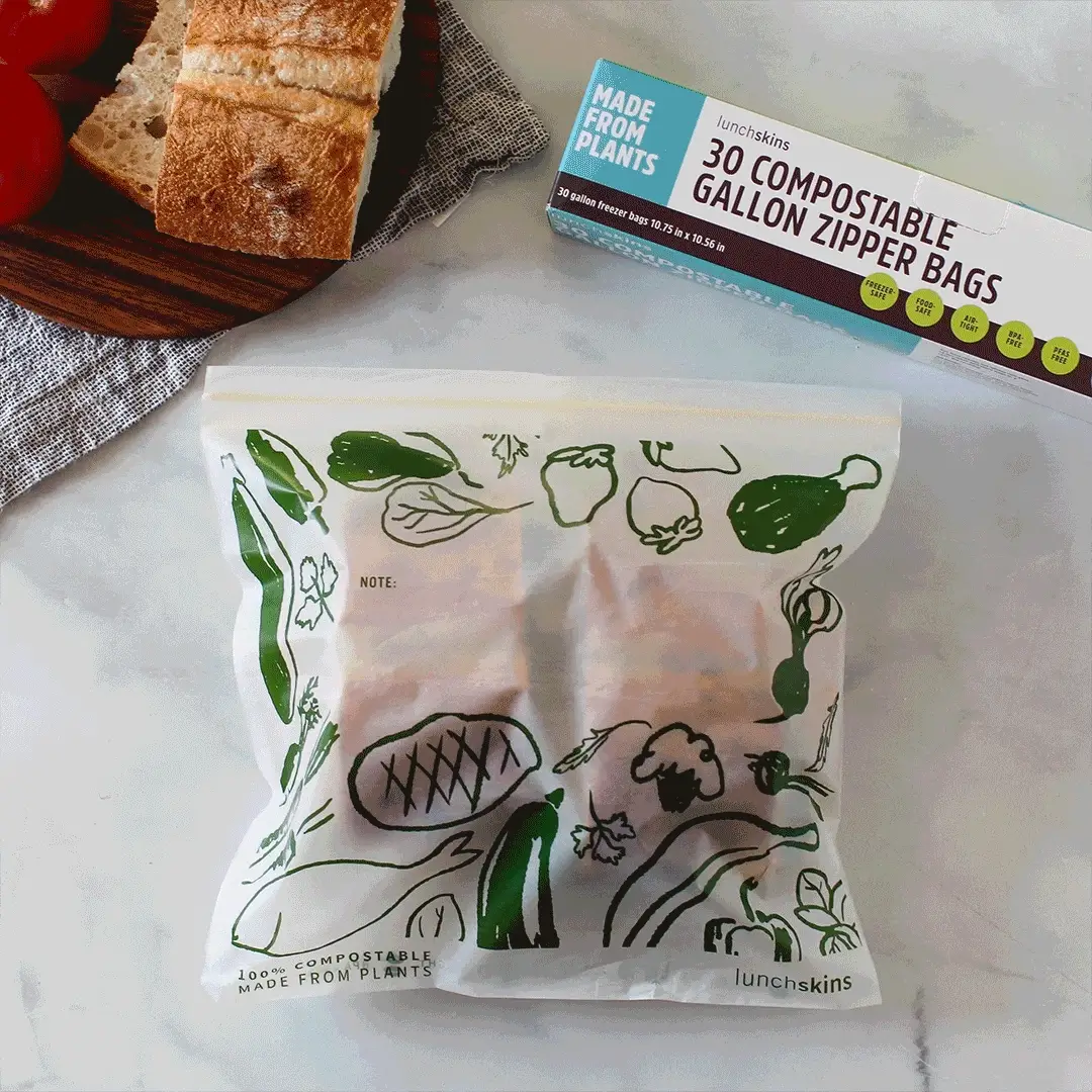 Ziptop Compostable Freezer-Safe Gallon Storage Bags - Image 4