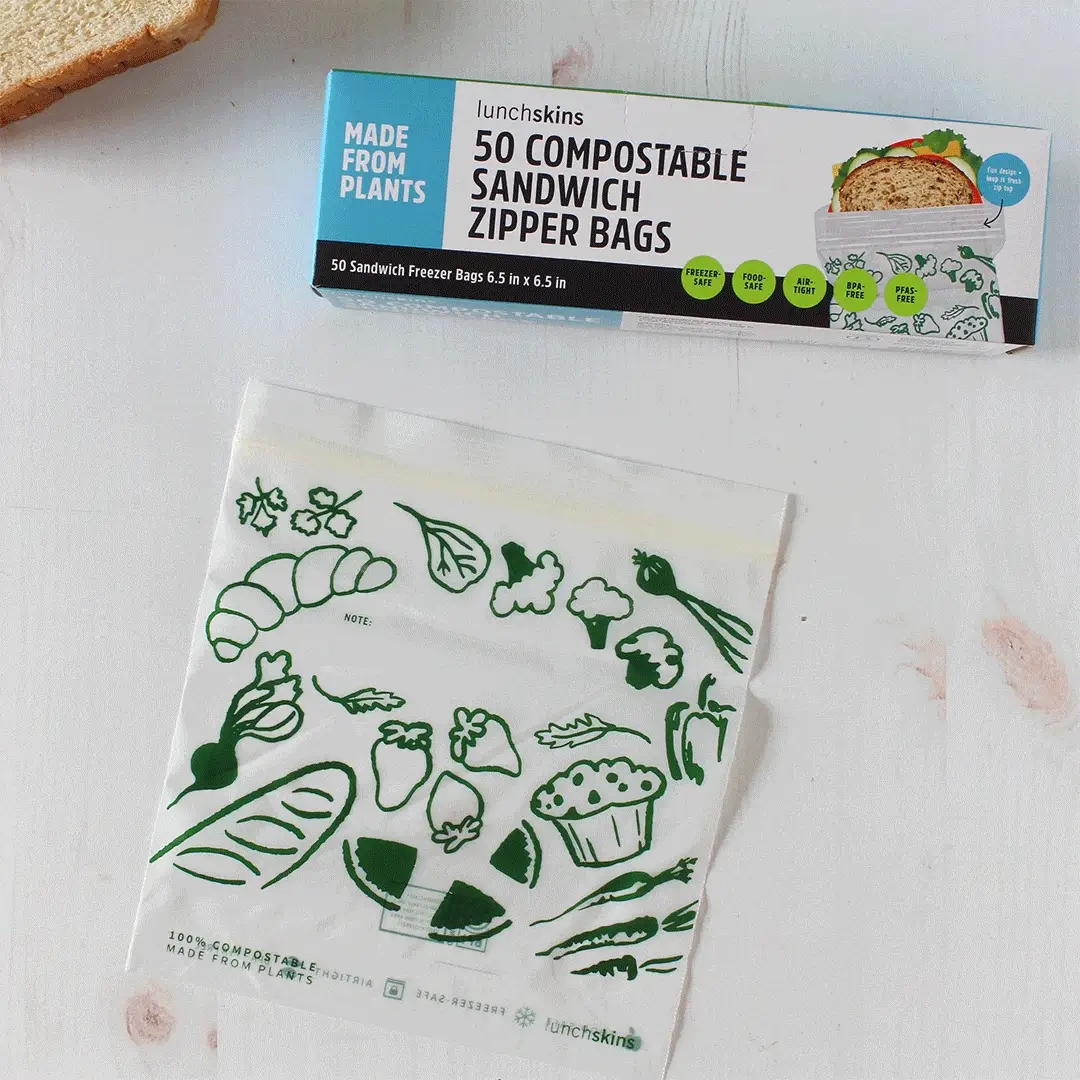 Ziptop Compostable Freezer-Safe Sandwich Storage Bags - Image 3